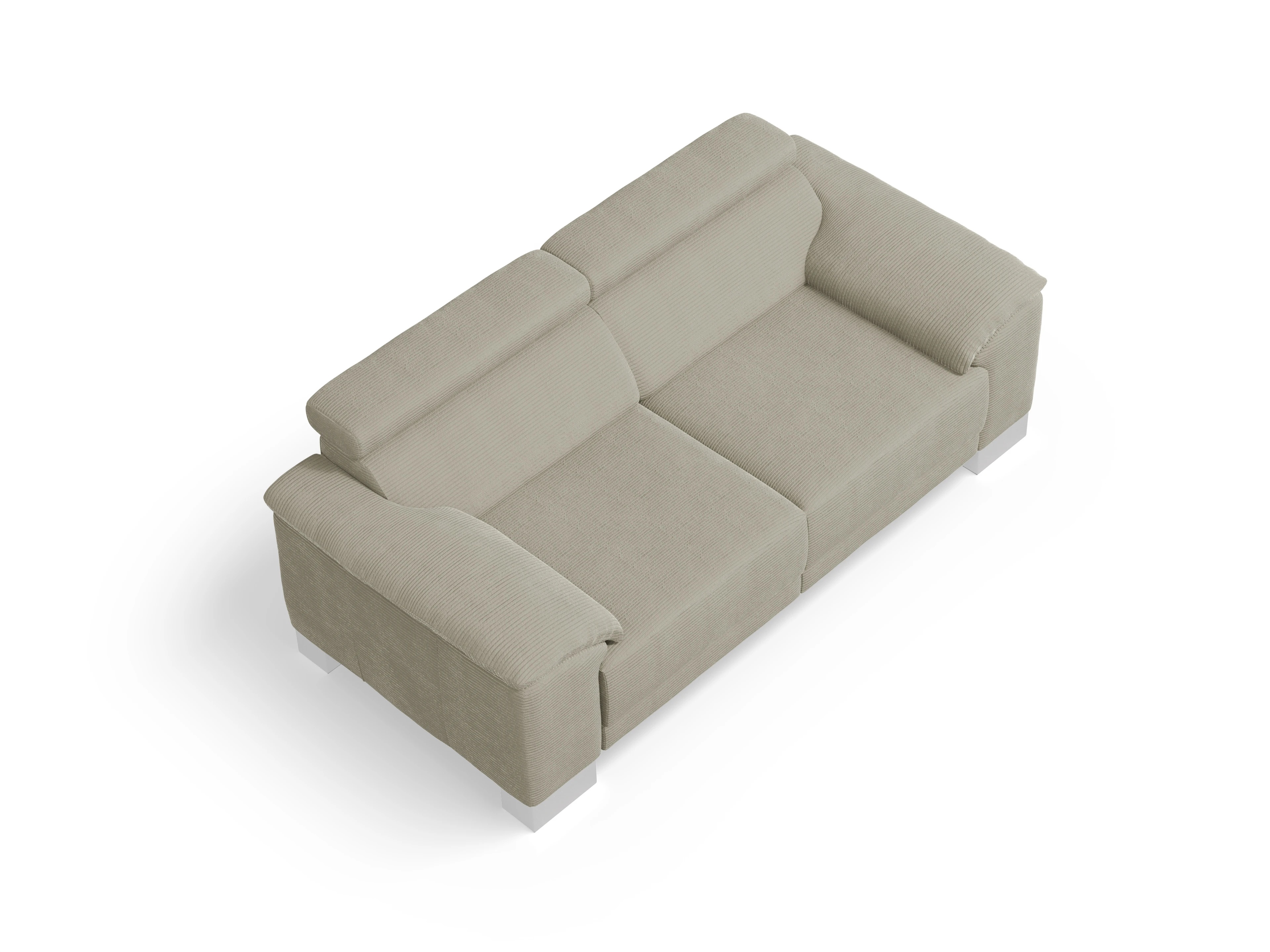 Antonio 2-Sitzer Sofa Ansicht des Produktes Antonio 2-Sitzer Sofa in Stoff Grau
