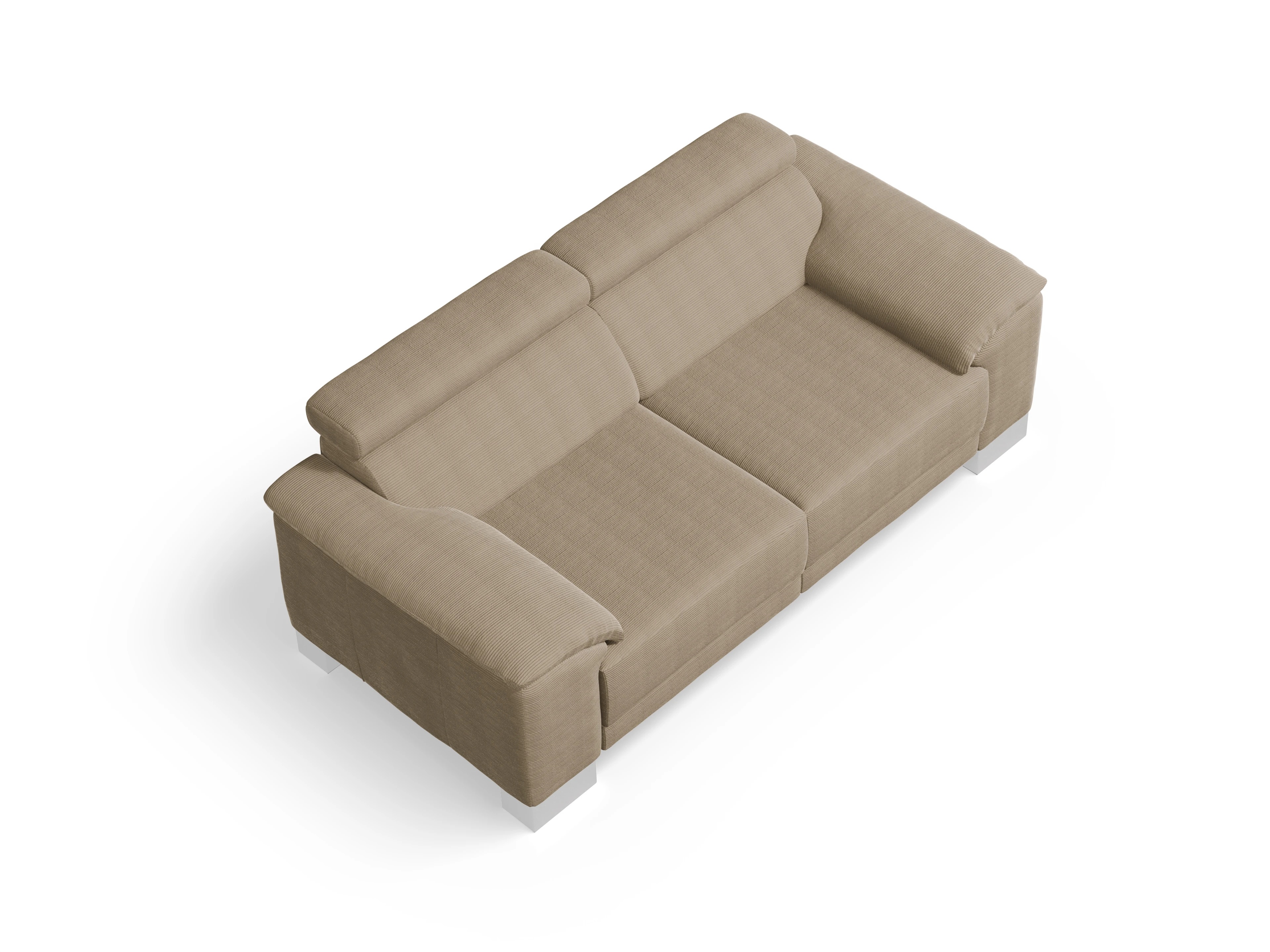 Antonio 2-Sitzer Sofa Ansicht des Produktes Antonio 2-Sitzer Sofa in Stoff Braun