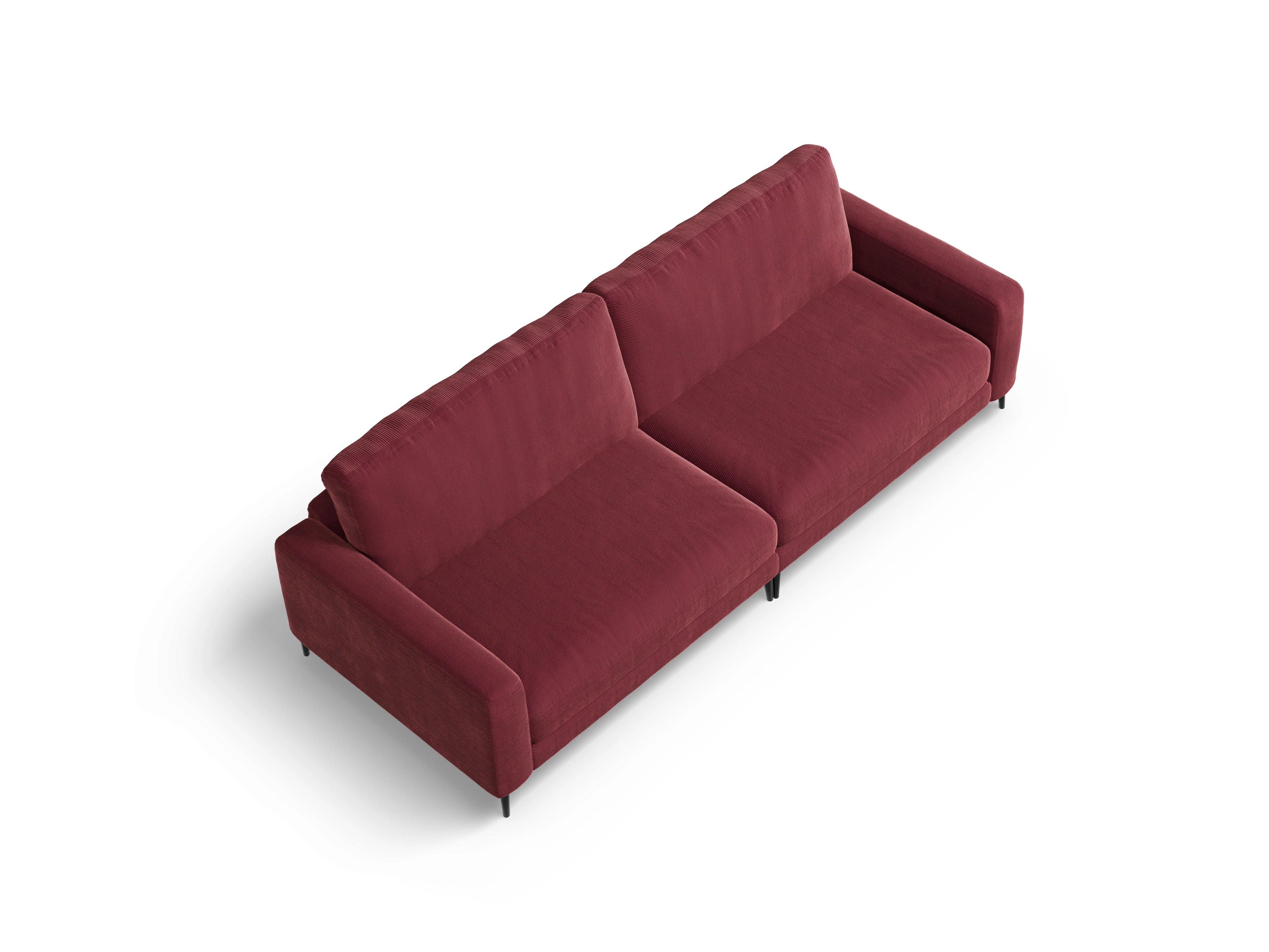 Urbana 3-Sitzer Sofa Ansicht des Produktes Urbana 3-Sitzer Sofa in Stoff Rot