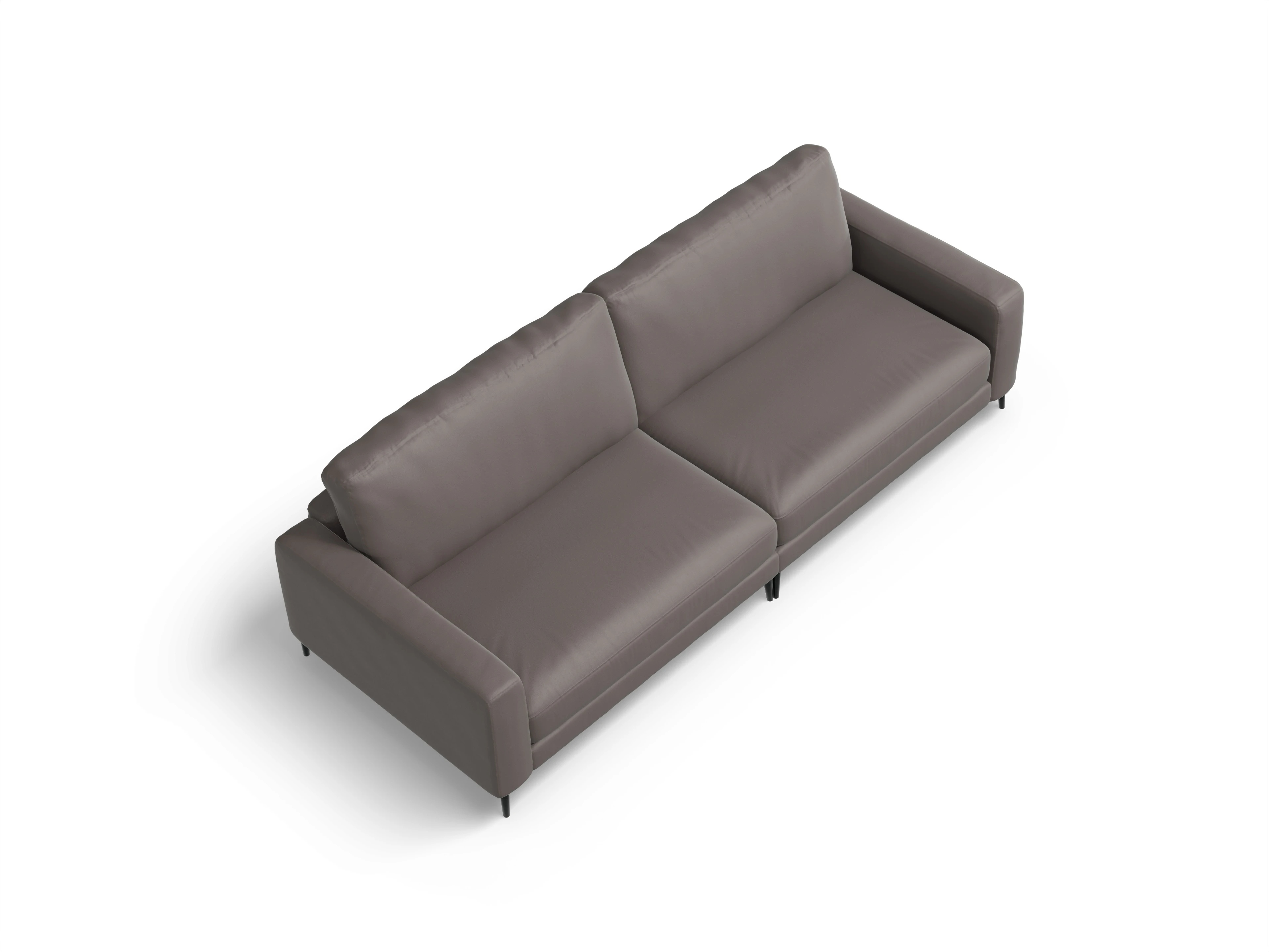 Urbana 3-Sitzer Sofa Ansicht des Produktes Urbana 3-Sitzer Sofa in Leder Grau