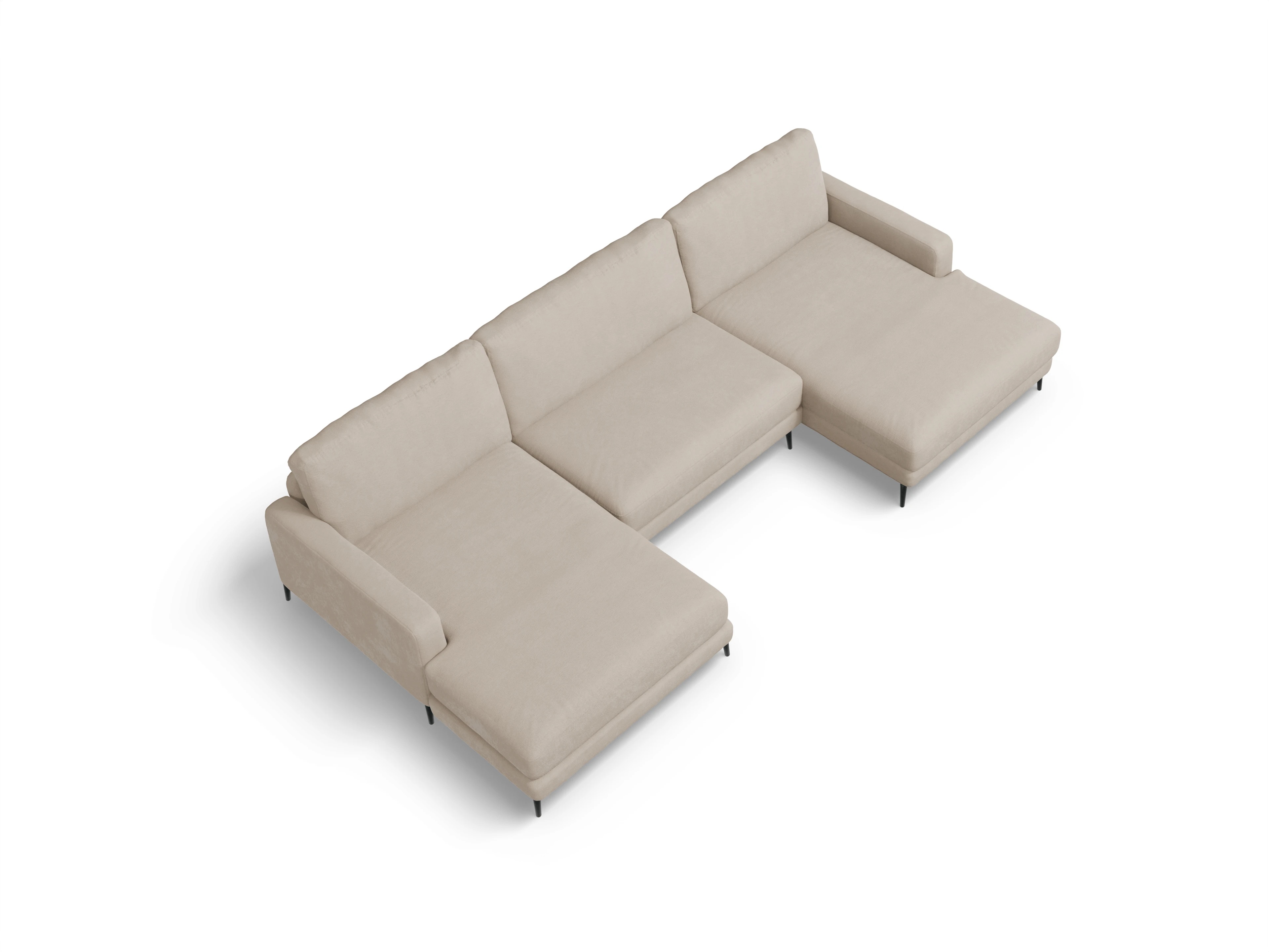 Ansicht des Produktes Urbana Wohnlandschaft offen beidseitig in Stoff Beige