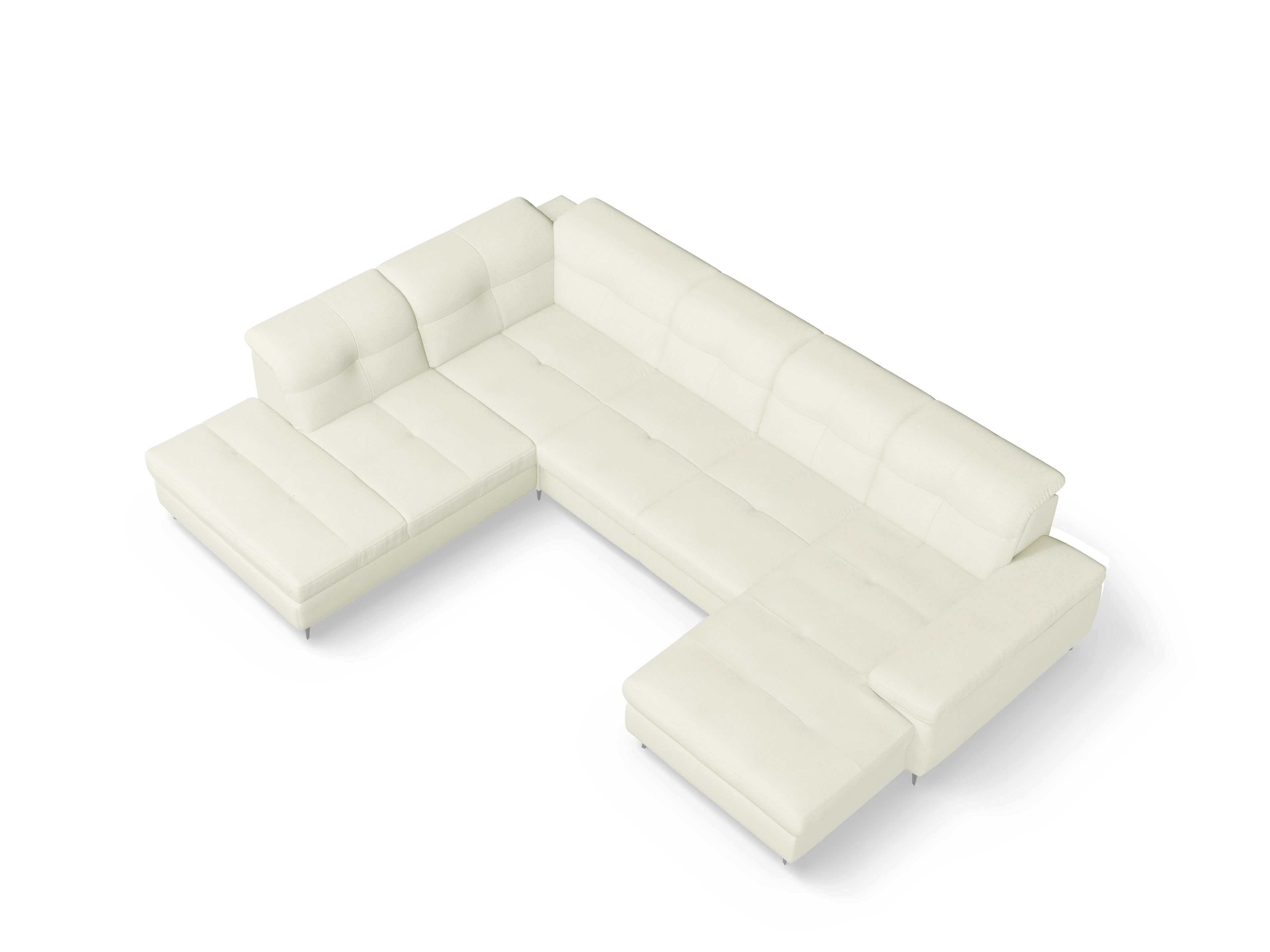Sitz Concept smart 1097 Canapé Medium SE 1,5Aho R Ansicht des Produktes SC Smart 1097 Wohnlandschaft offen beidseitig in Stoff Beige