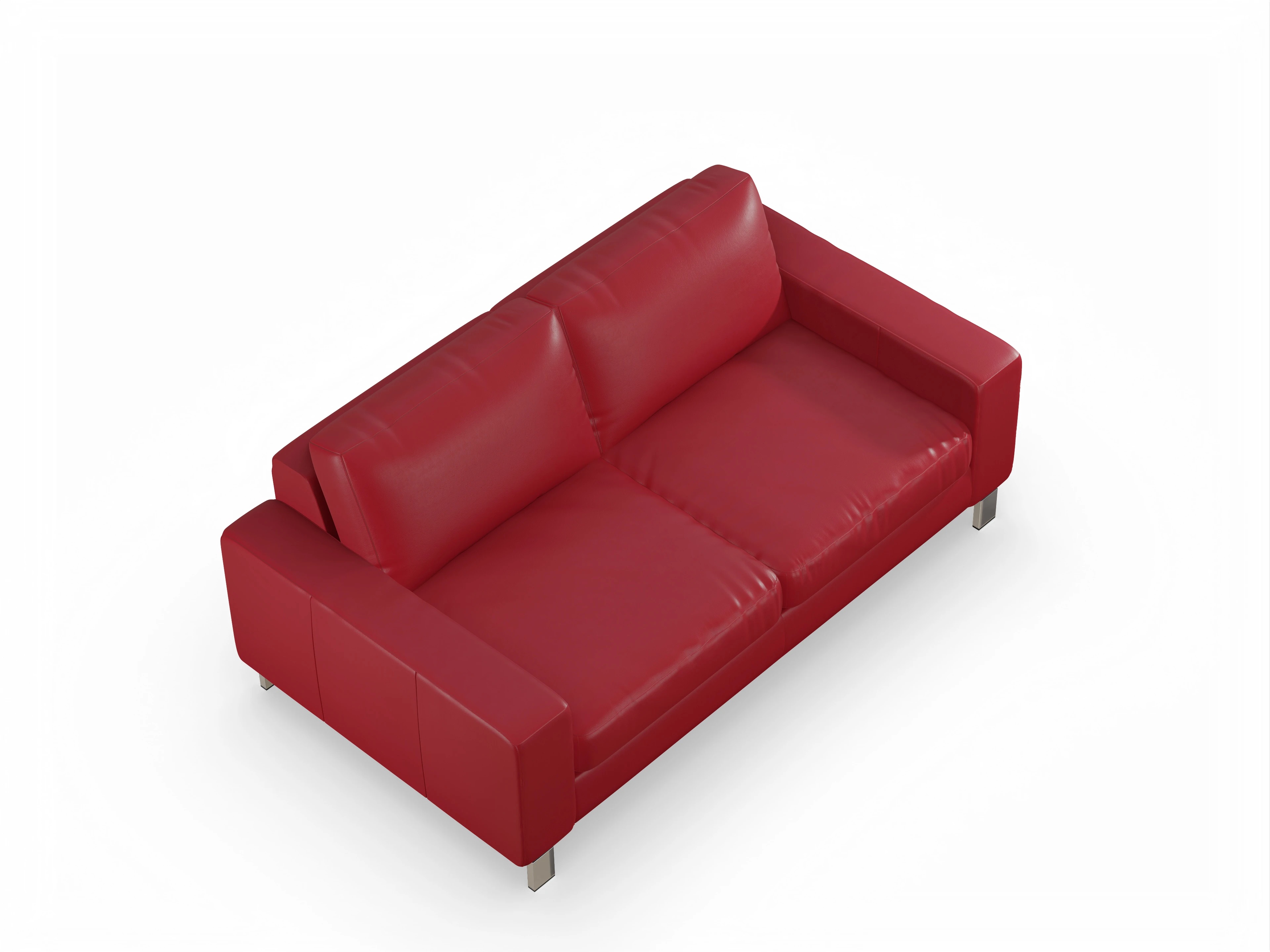 Ansicht des Produktes Indiana 2-Sitzer Sofa in Leder Rot