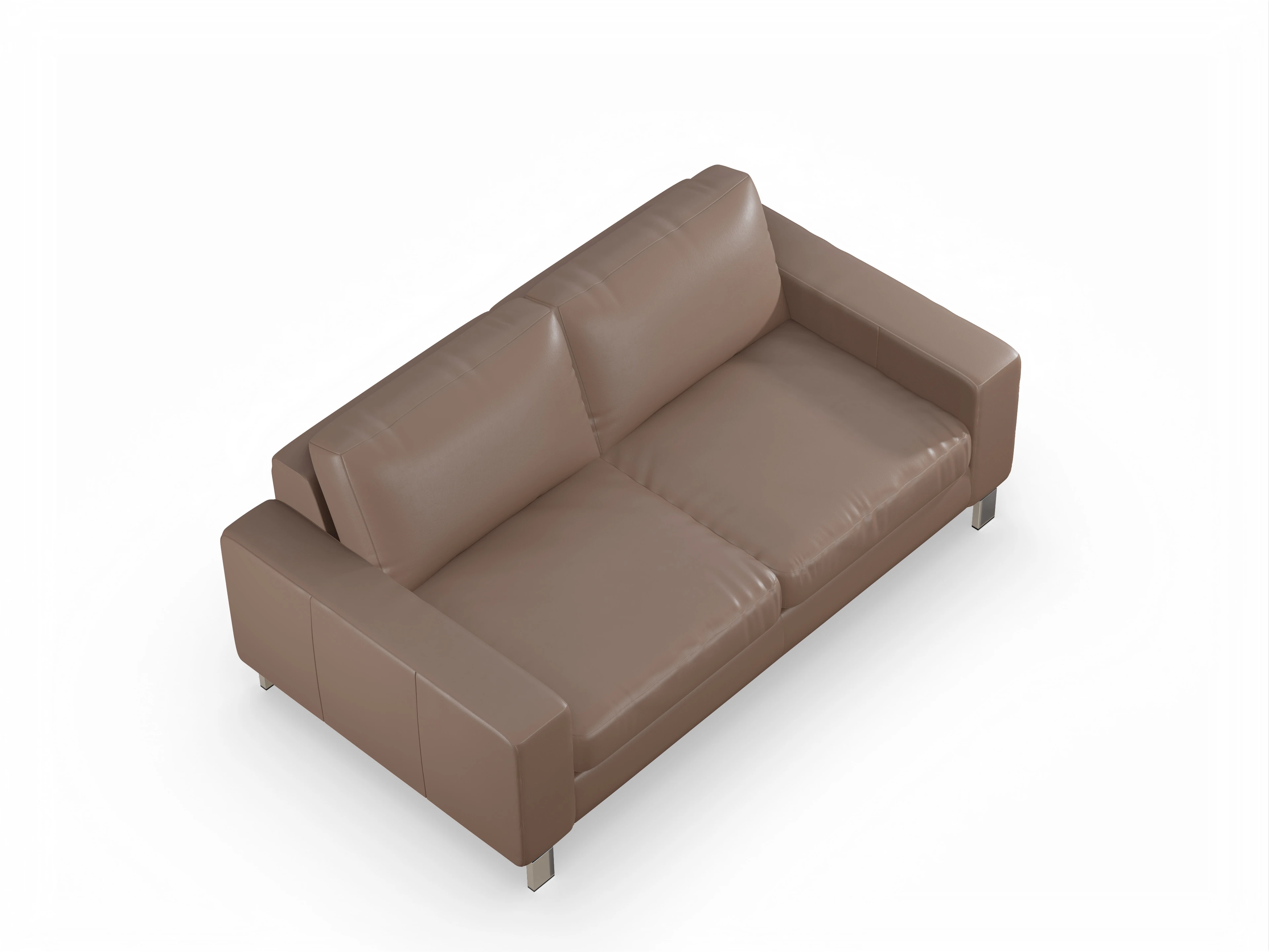 Ansicht des Produktes Indiana 2-Sitzer Sofa in Leder Braun