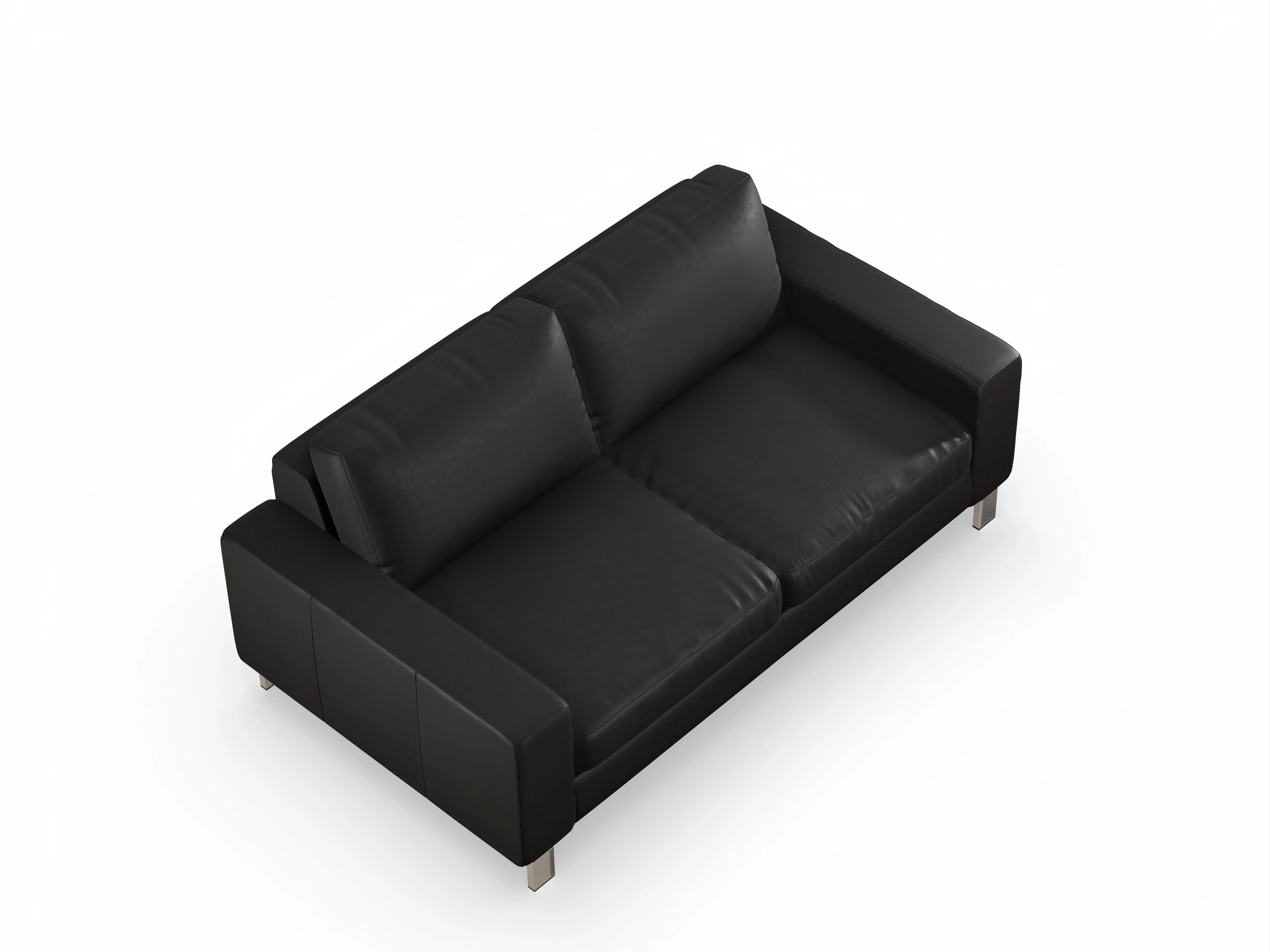 Ansicht des Produktes Indiana 2-Sitzer Sofa in Leder Grau