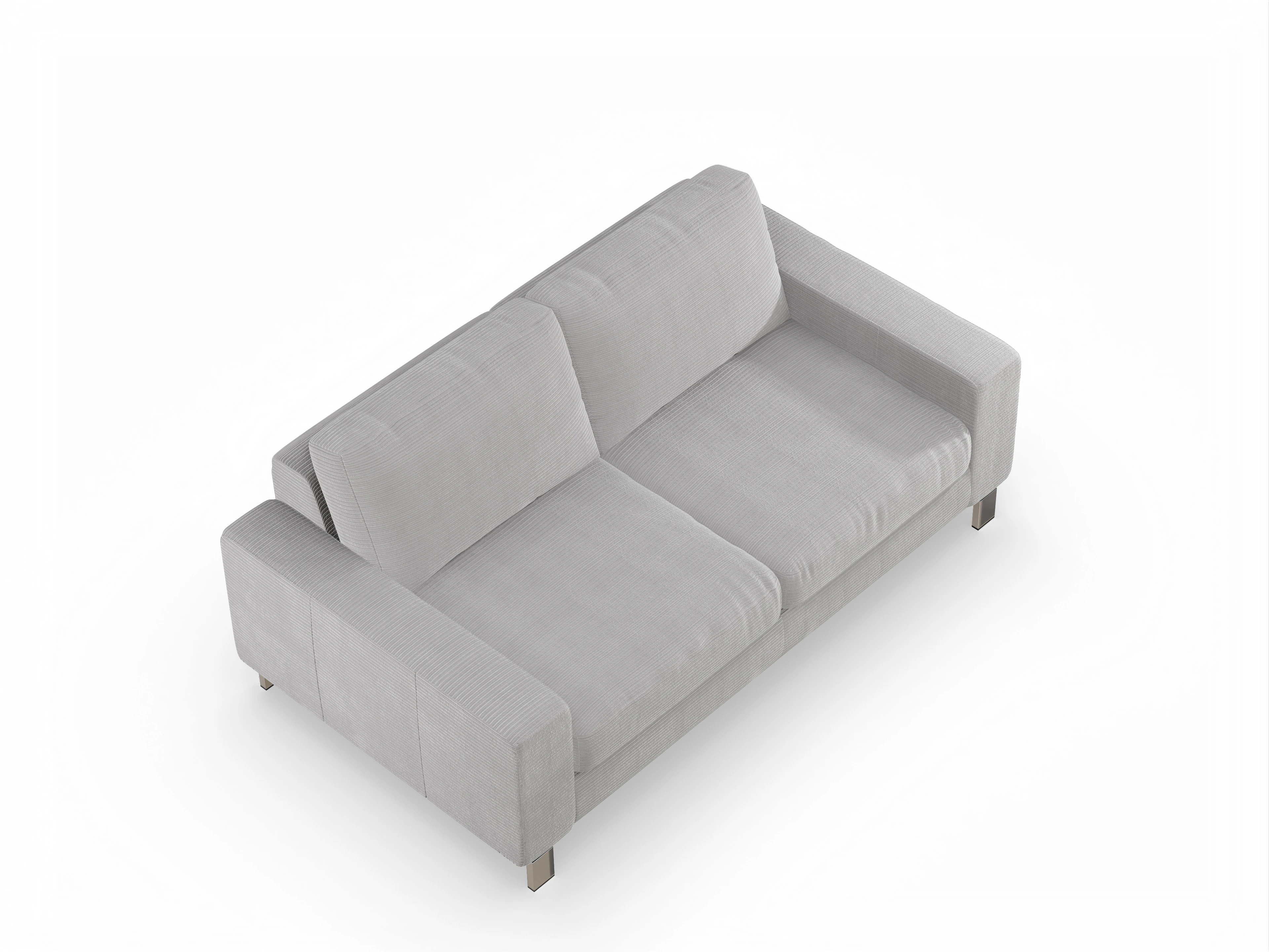 Ansicht des Produktes Indiana 2-Sitzer Sofa in Stoff Grau