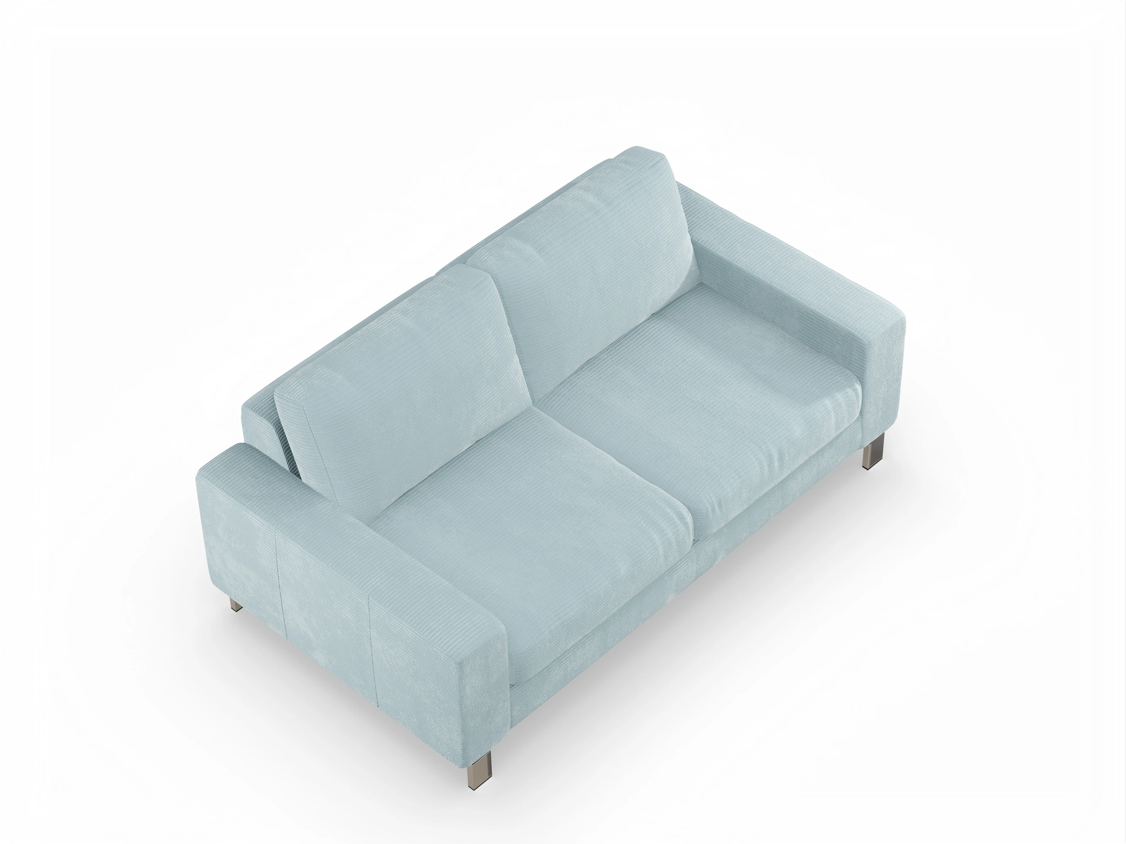 Ansicht des Produktes Indiana 2-Sitzer Sofa in Stoff Blau