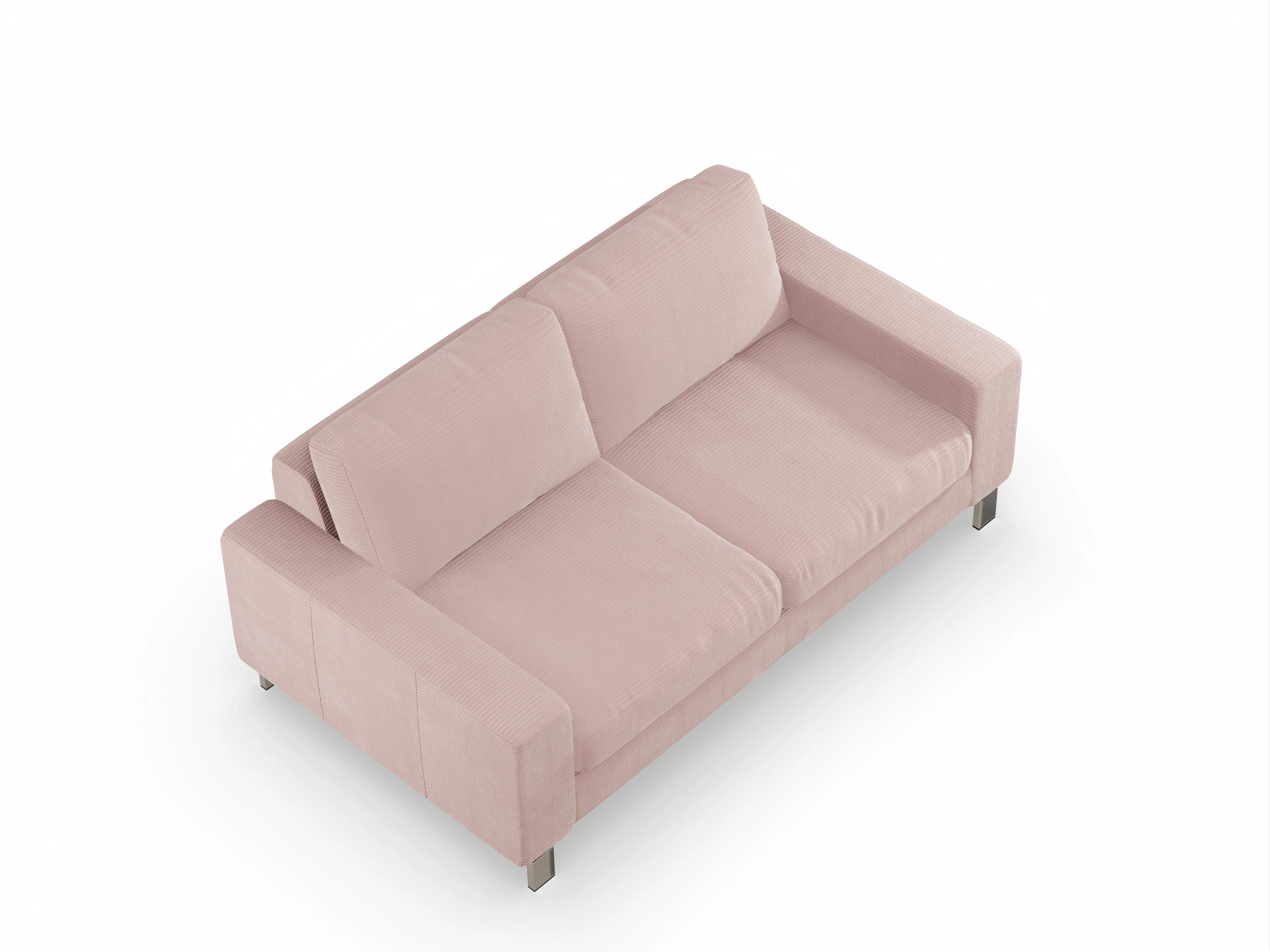 Ansicht des Produktes Indiana 2-Sitzer Sofa in Stoff Rosa