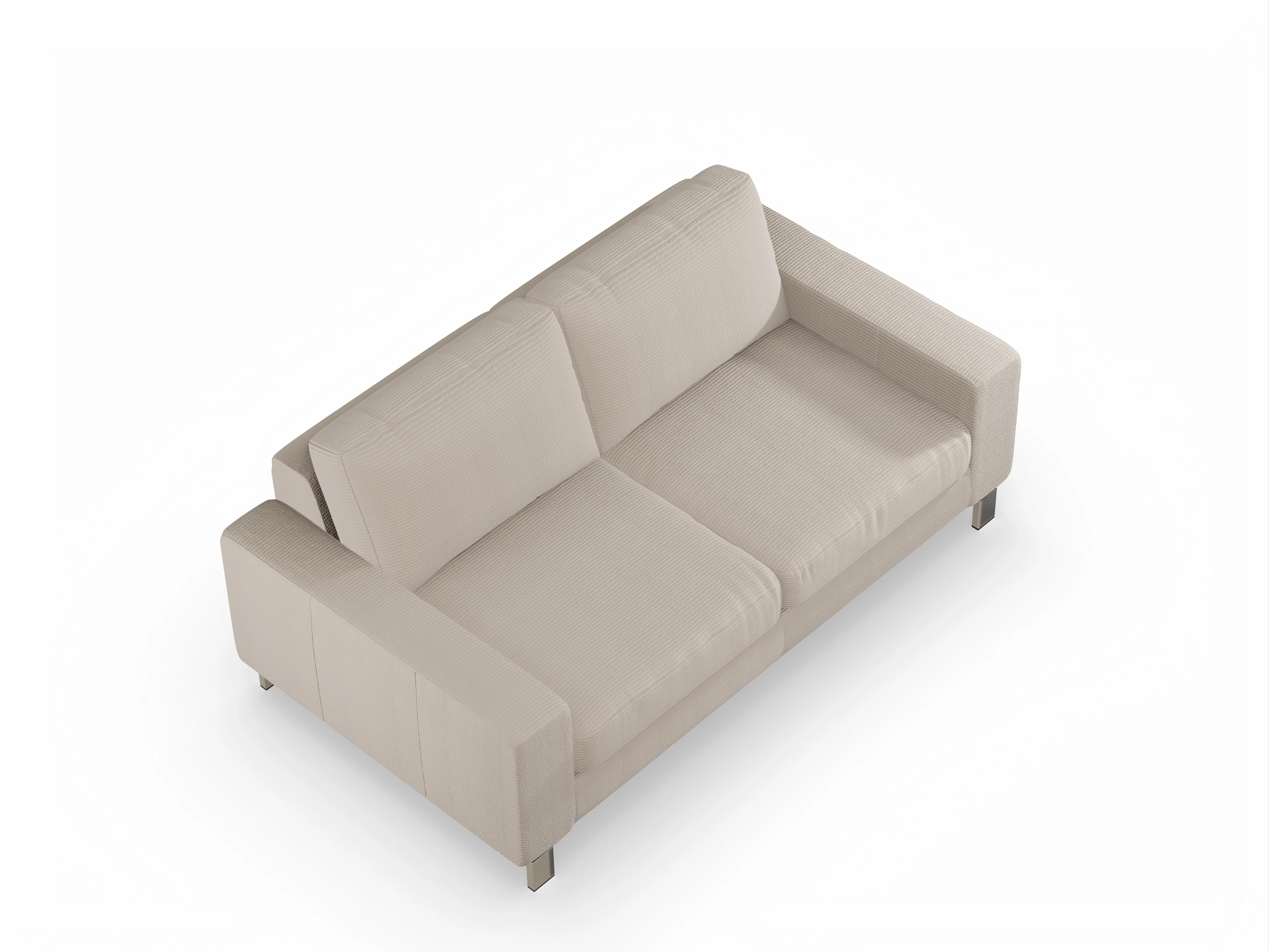 Ansicht des Produktes Indiana 2-Sitzer Sofa in Stoff Braun