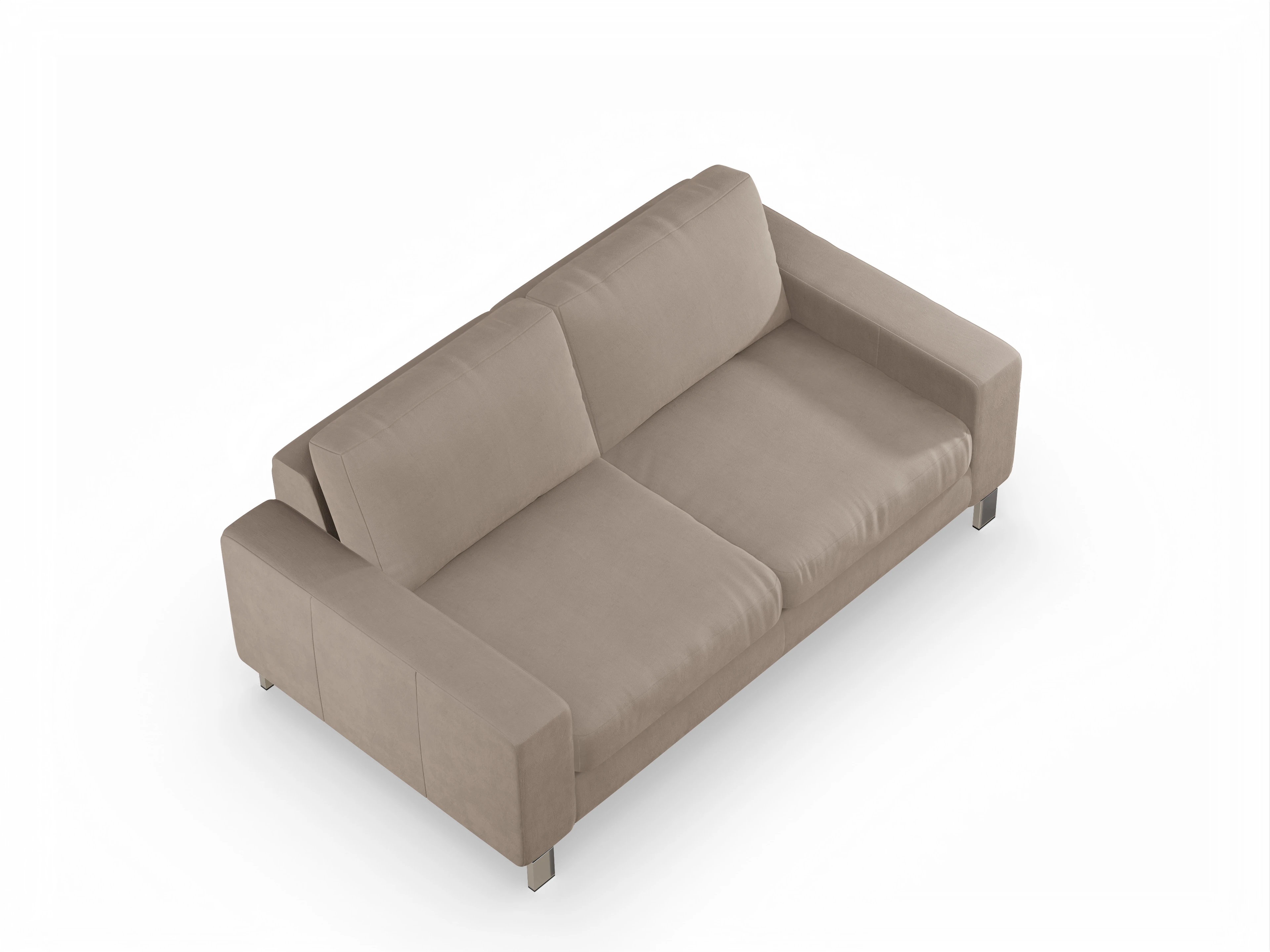 Ansicht des Produktes Indiana 2-Sitzer Sofa in Stoff Braun