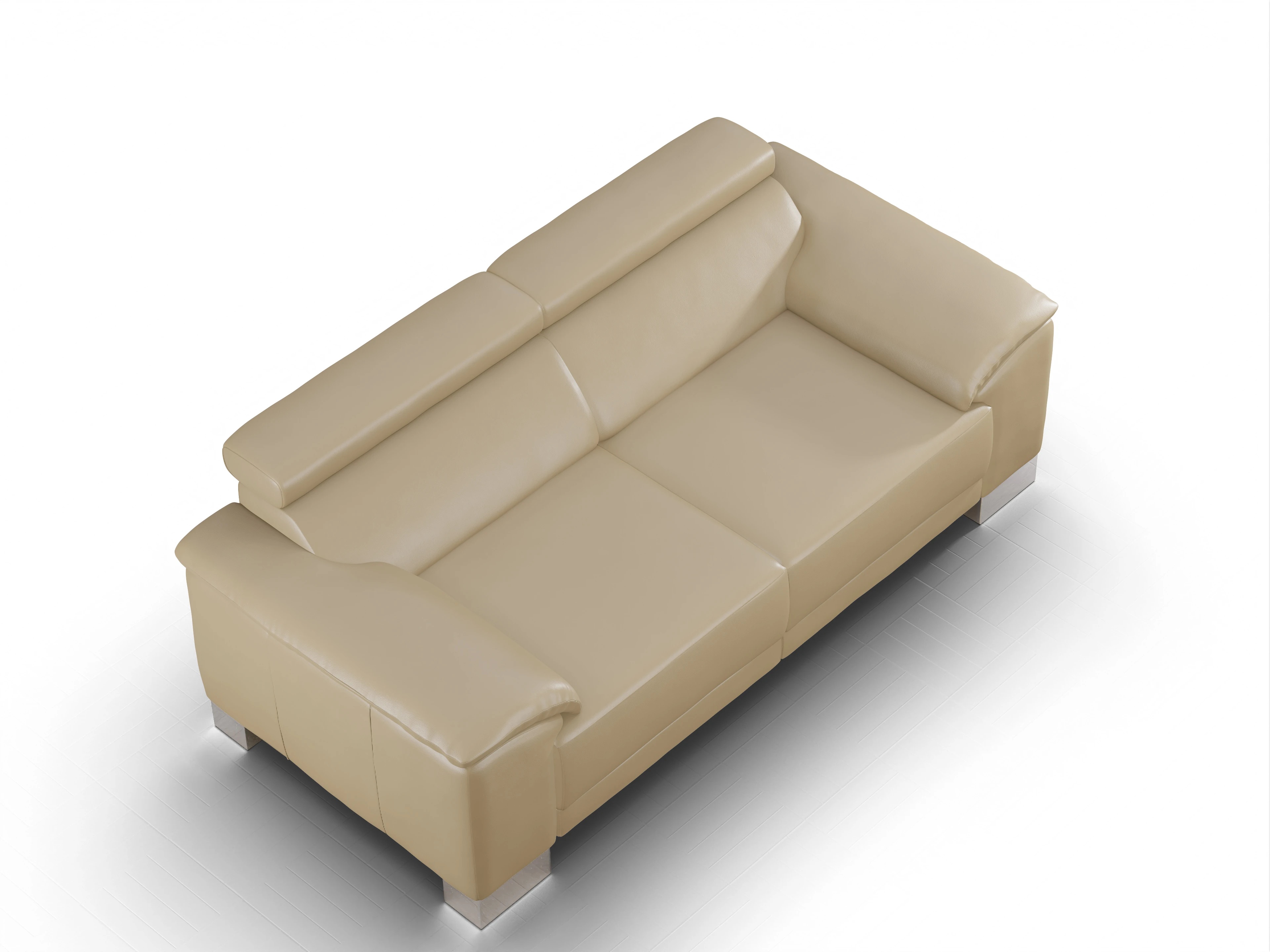 Ansicht des Produktes Antonio 2-Sitzer Sofa in Leder Beige