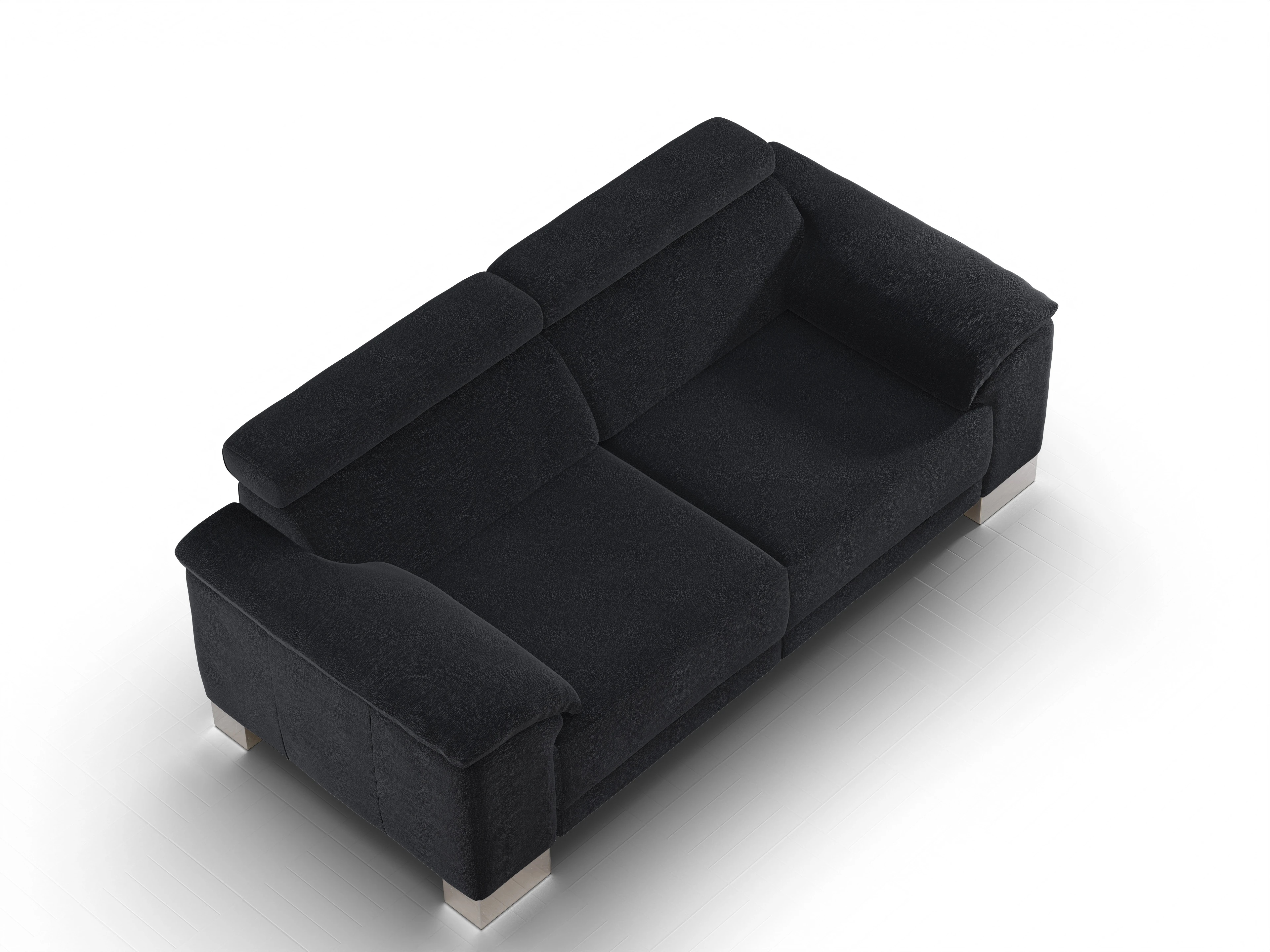 Ansicht des Produktes Antonio 2-Sitzer Sofa in Stoff Schwarz