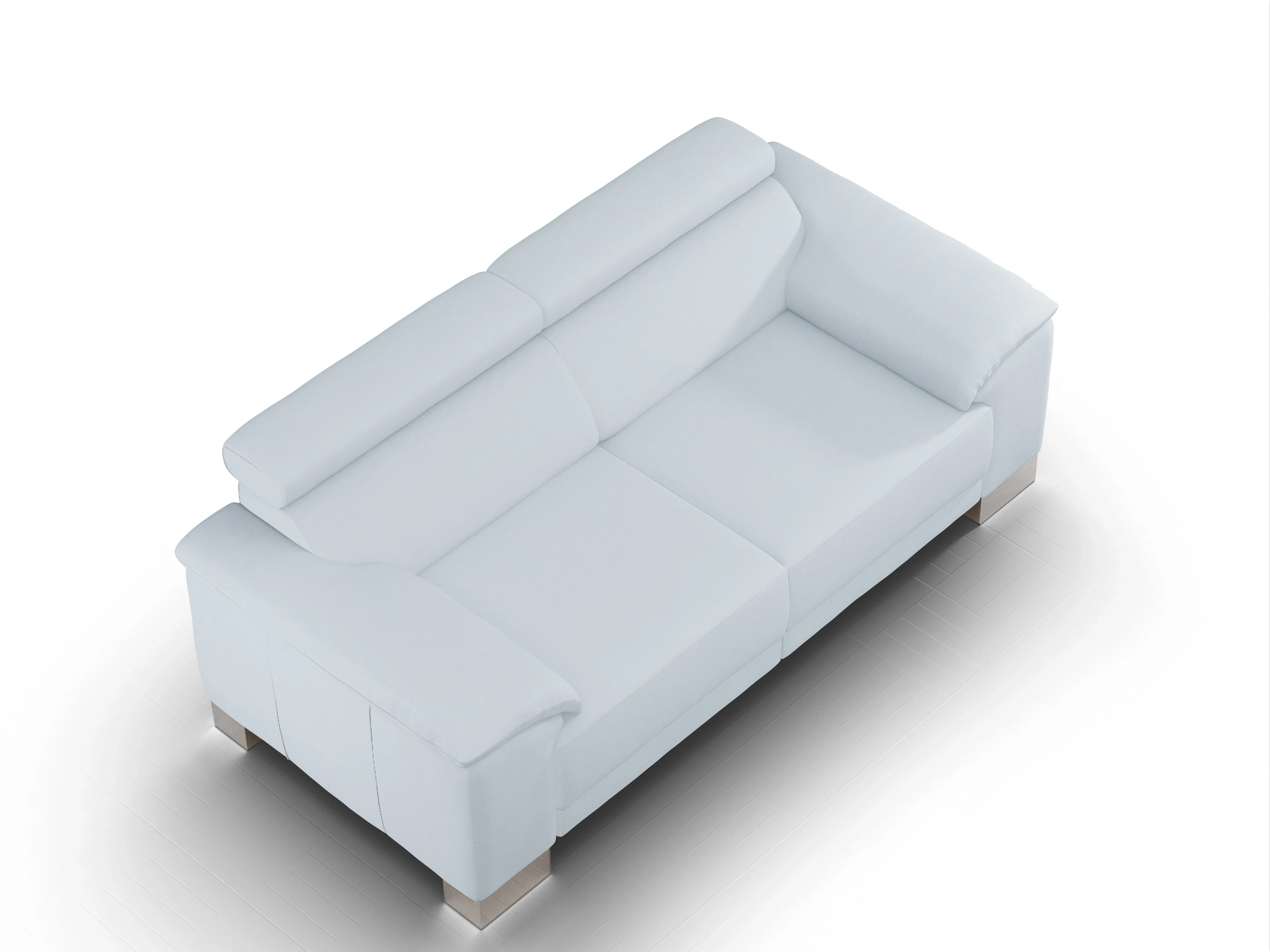 Ansicht des Produktes Antonio 2-Sitzer Sofa in Stoff Blau