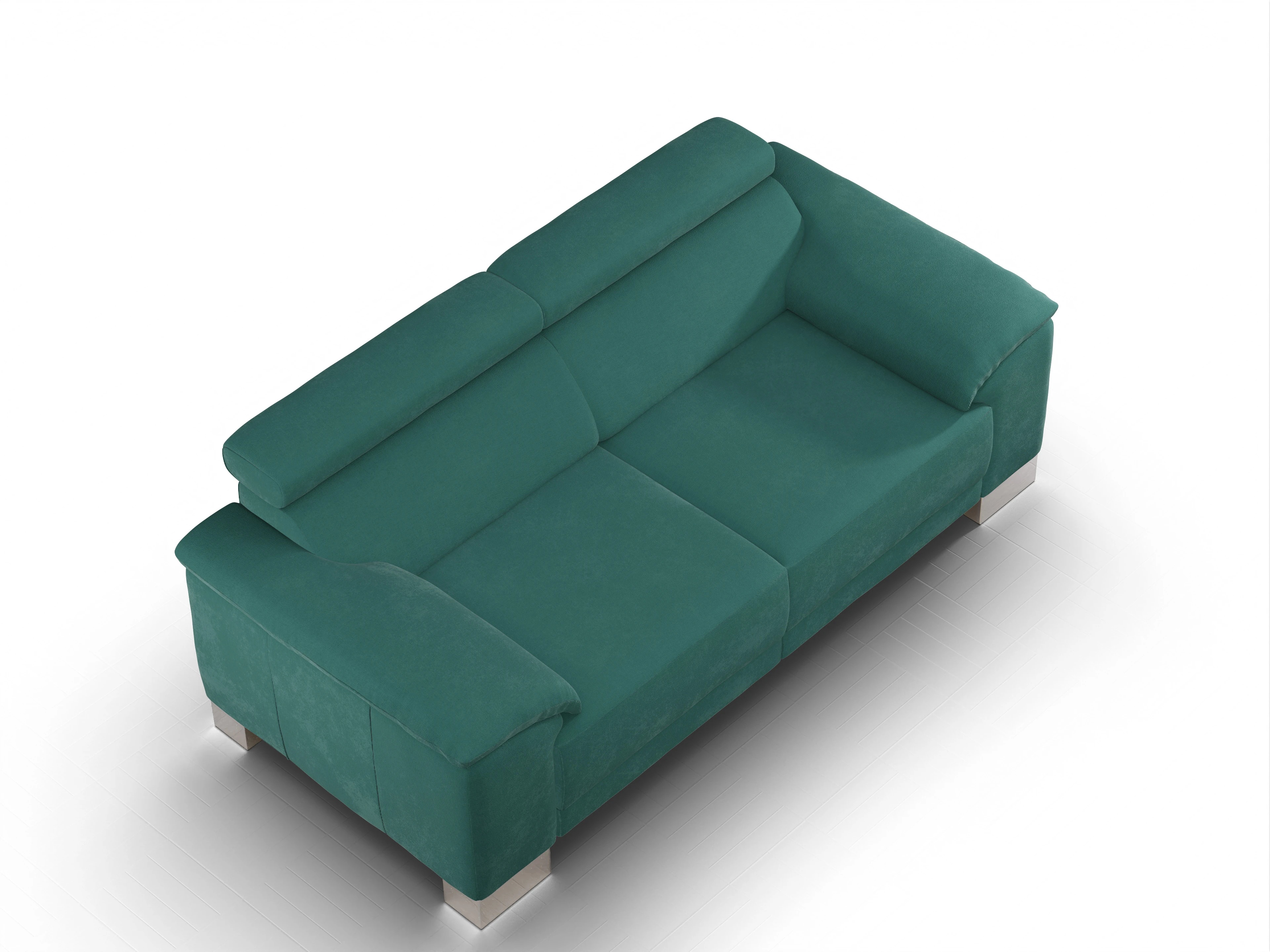 Ansicht des Produktes Antonio 2-Sitzer Sofa in Stoff Grün