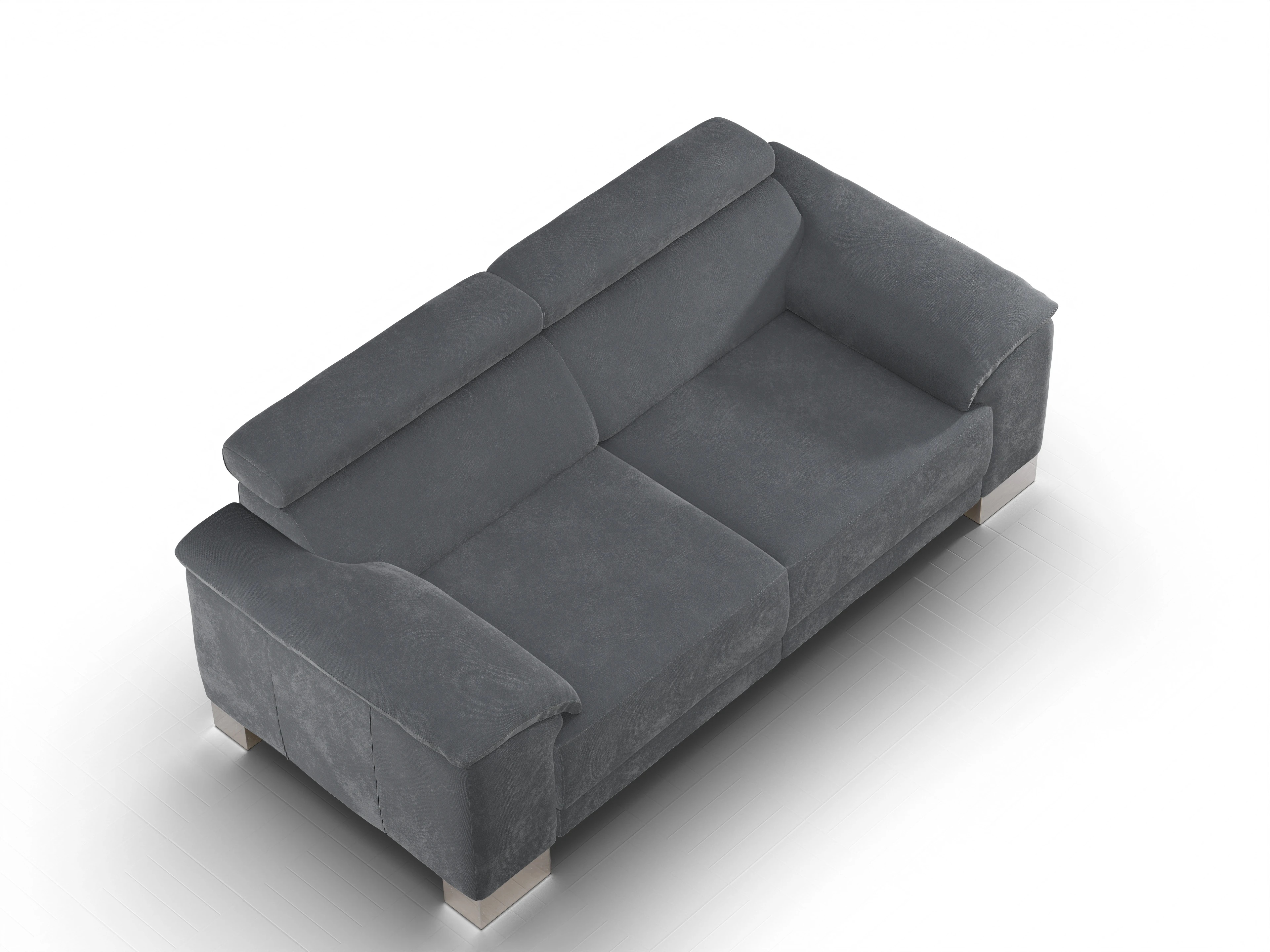 Ansicht des Produktes Antonio 2-Sitzer Sofa in Stoff Braun