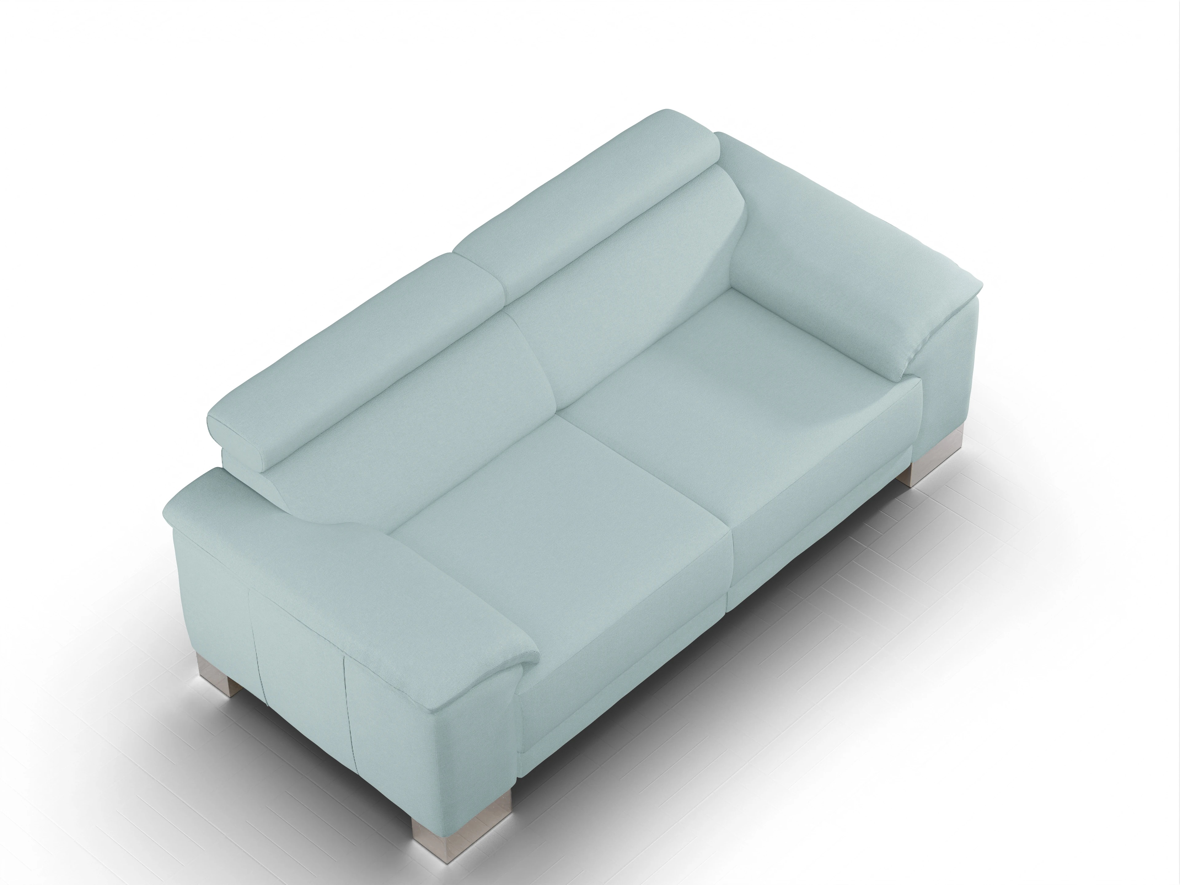 Ansicht des Produktes Antonio 2-Sitzer Sofa in Stoff Blau