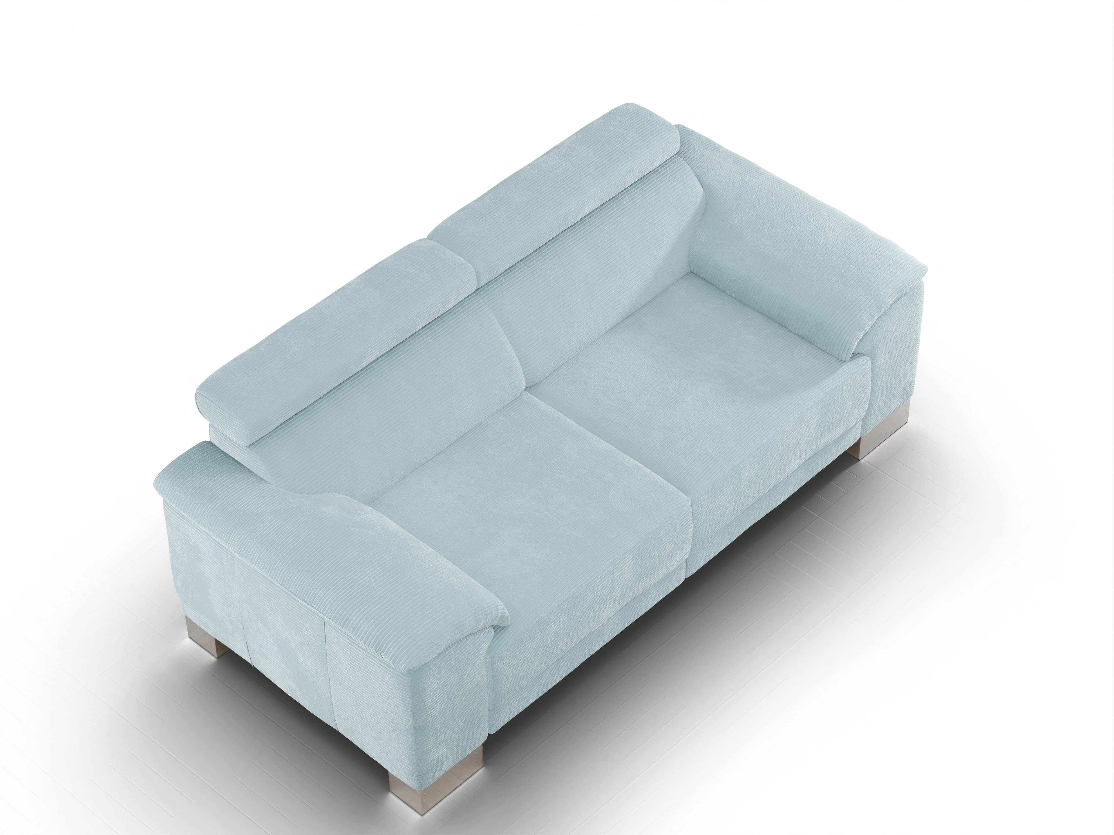 Ansicht des Produktes Antonio 2-Sitzer Sofa in Stoff Blau