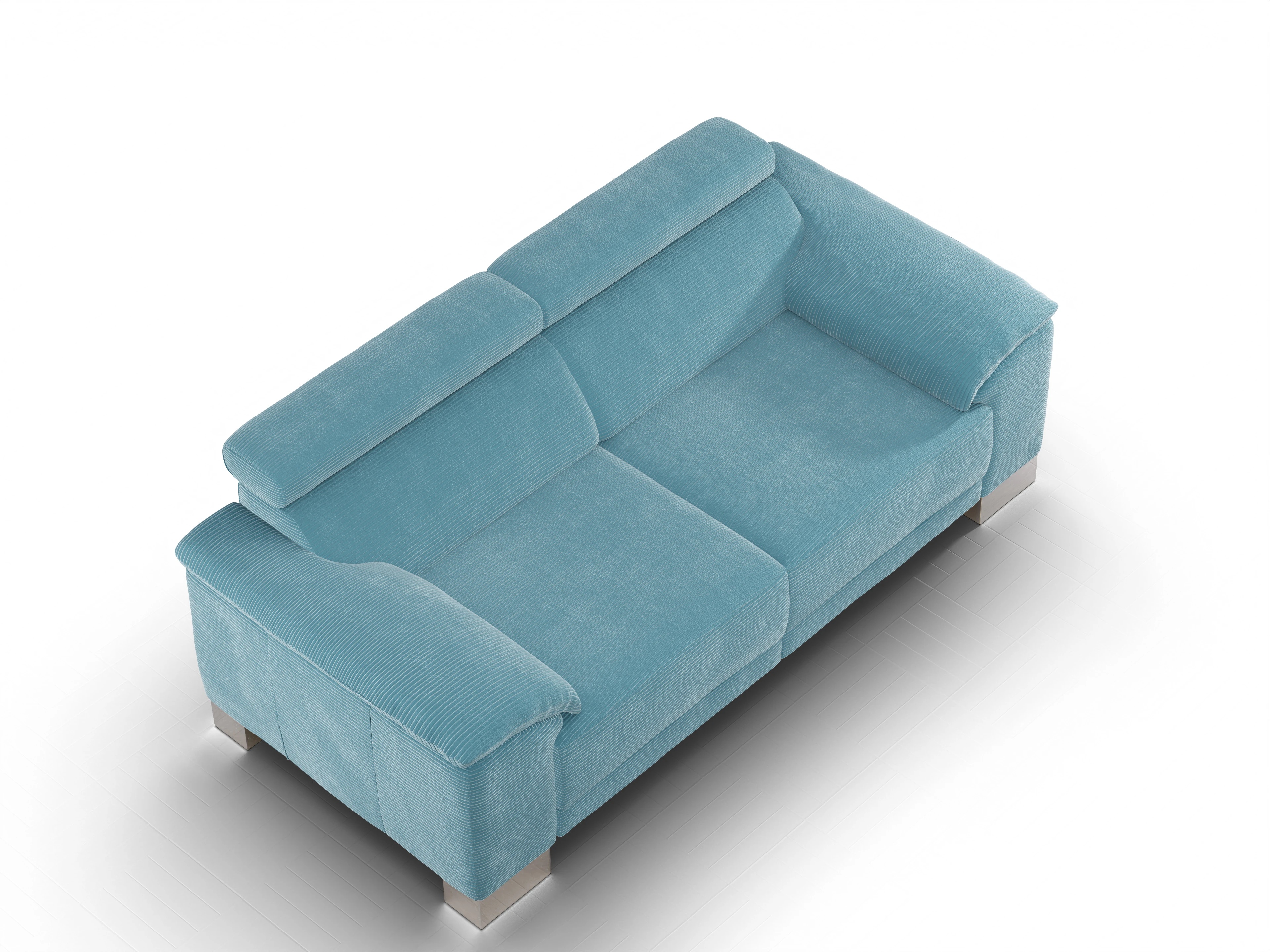 Ansicht des Produktes Antonio 2-Sitzer Sofa in Stoff Blau