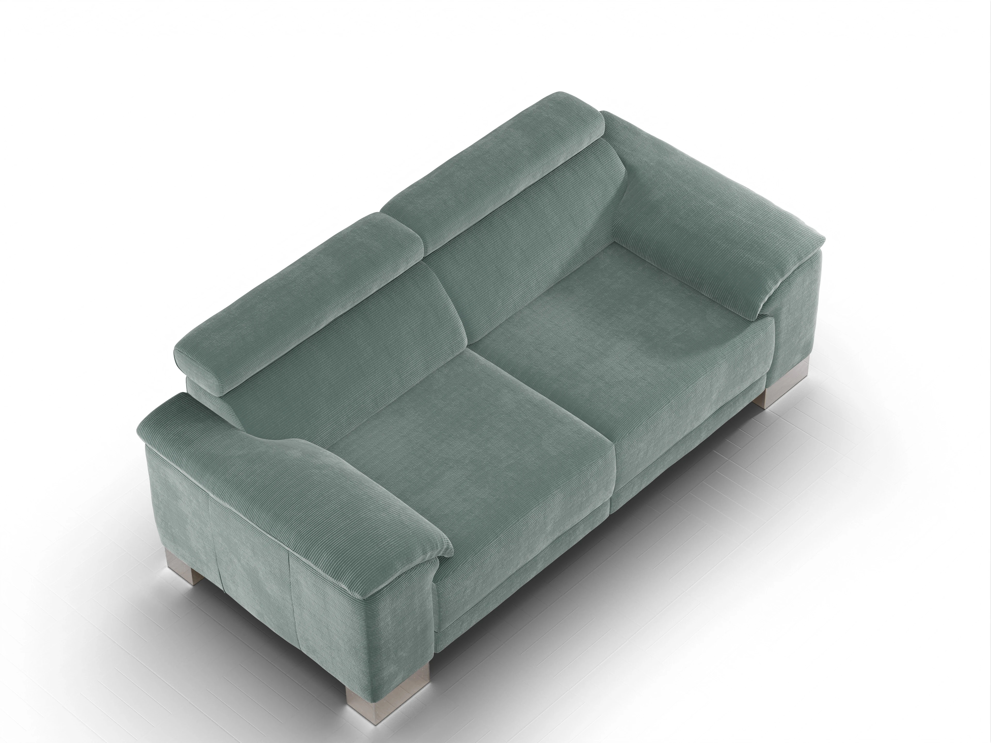 Ansicht des Produktes Antonio 2-Sitzer Sofa in Stoff Grün