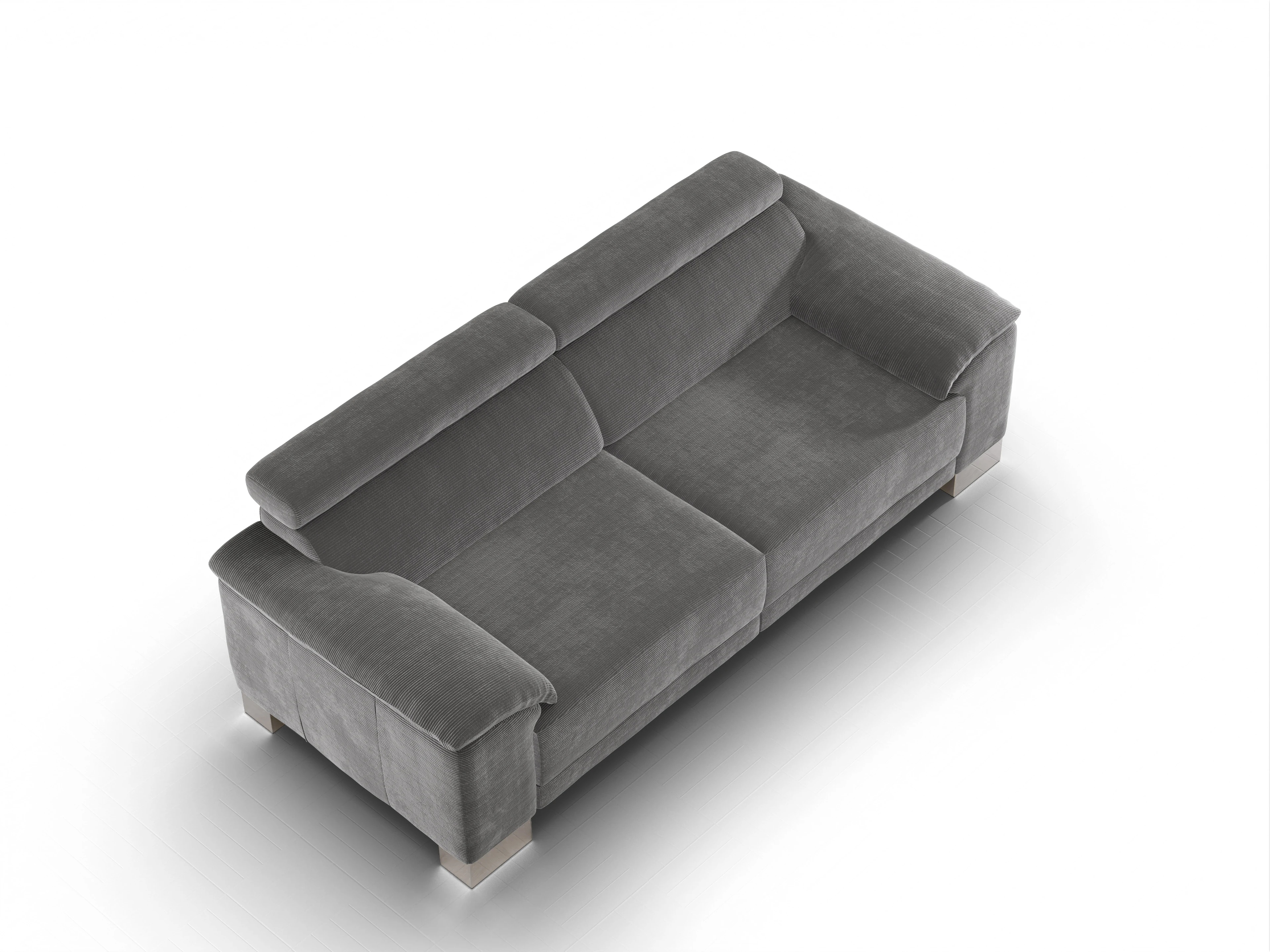 Ansicht des Produktes Antonio 3-Sitzer Sofa in Stoff Grau