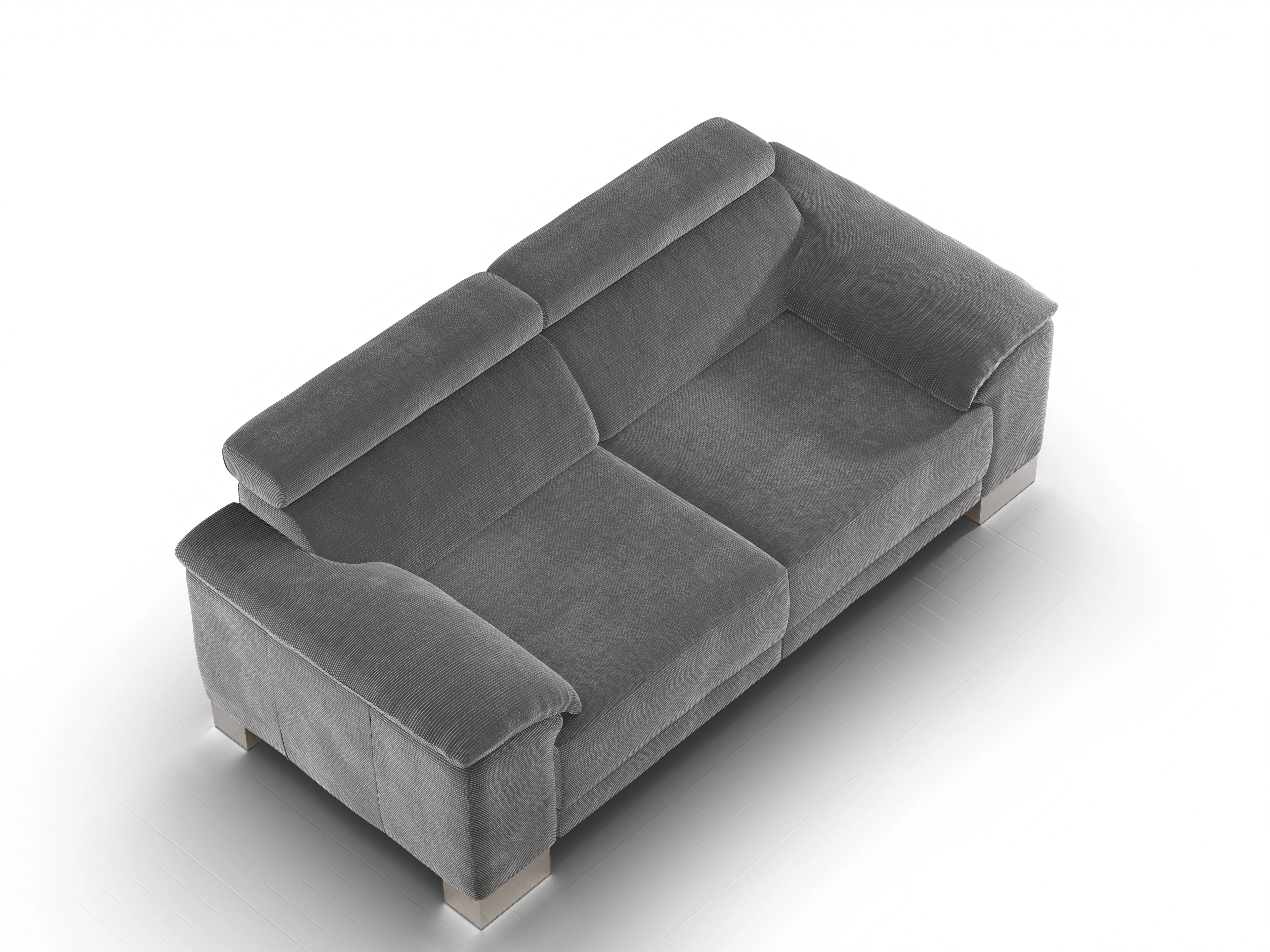 Ansicht des Produktes Antonio 2-Sitzer Sofa in Stoff Grau