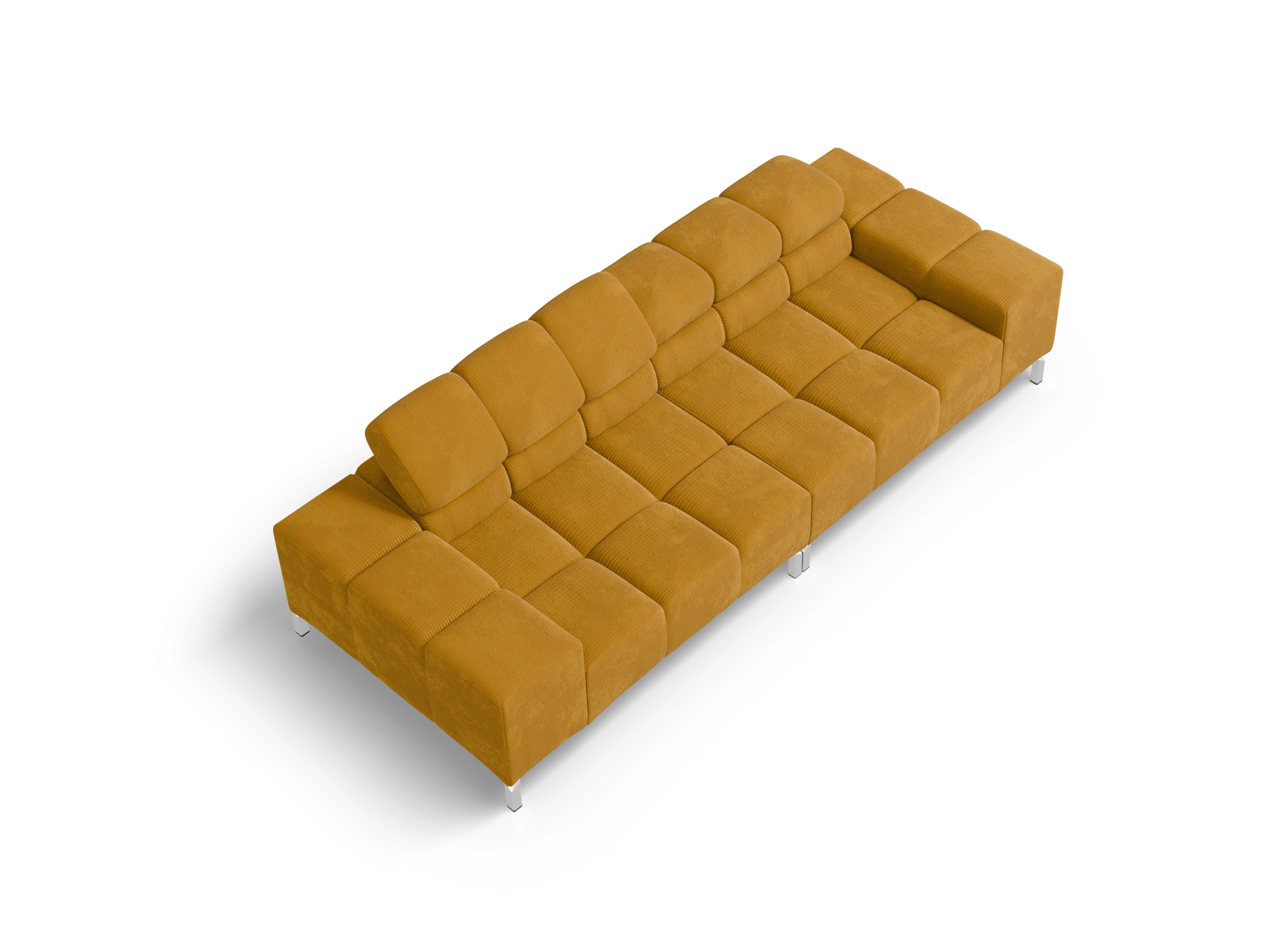 Wilo 3-Sitzer Sofa Ansicht des Produktes Wilo 3-Sitzer Sofa in Stoff Gelb