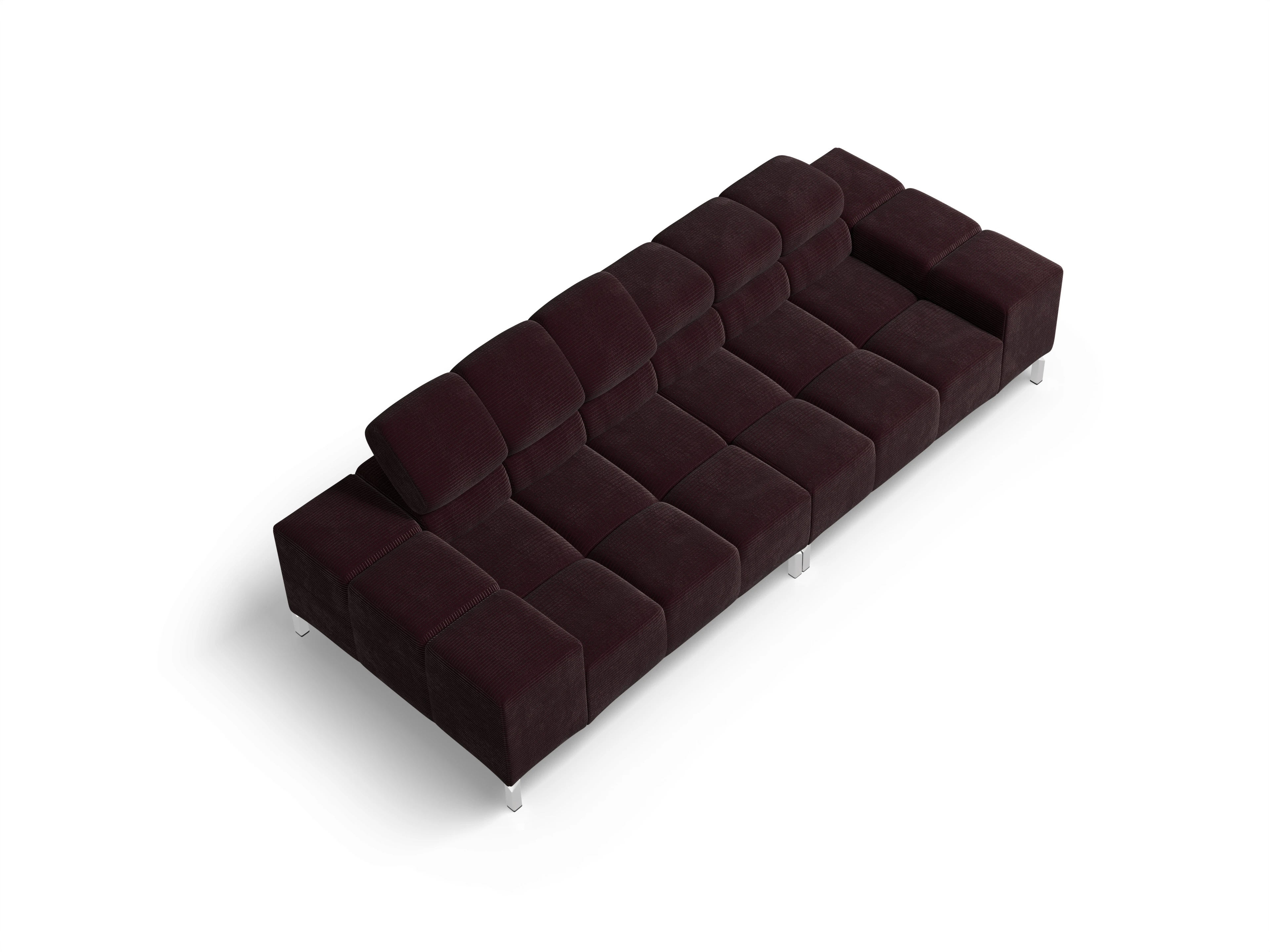 Wilo 3-Sitzer Sofa Ansicht des Produktes Wilo 3-Sitzer Sofa in Stoff Braun