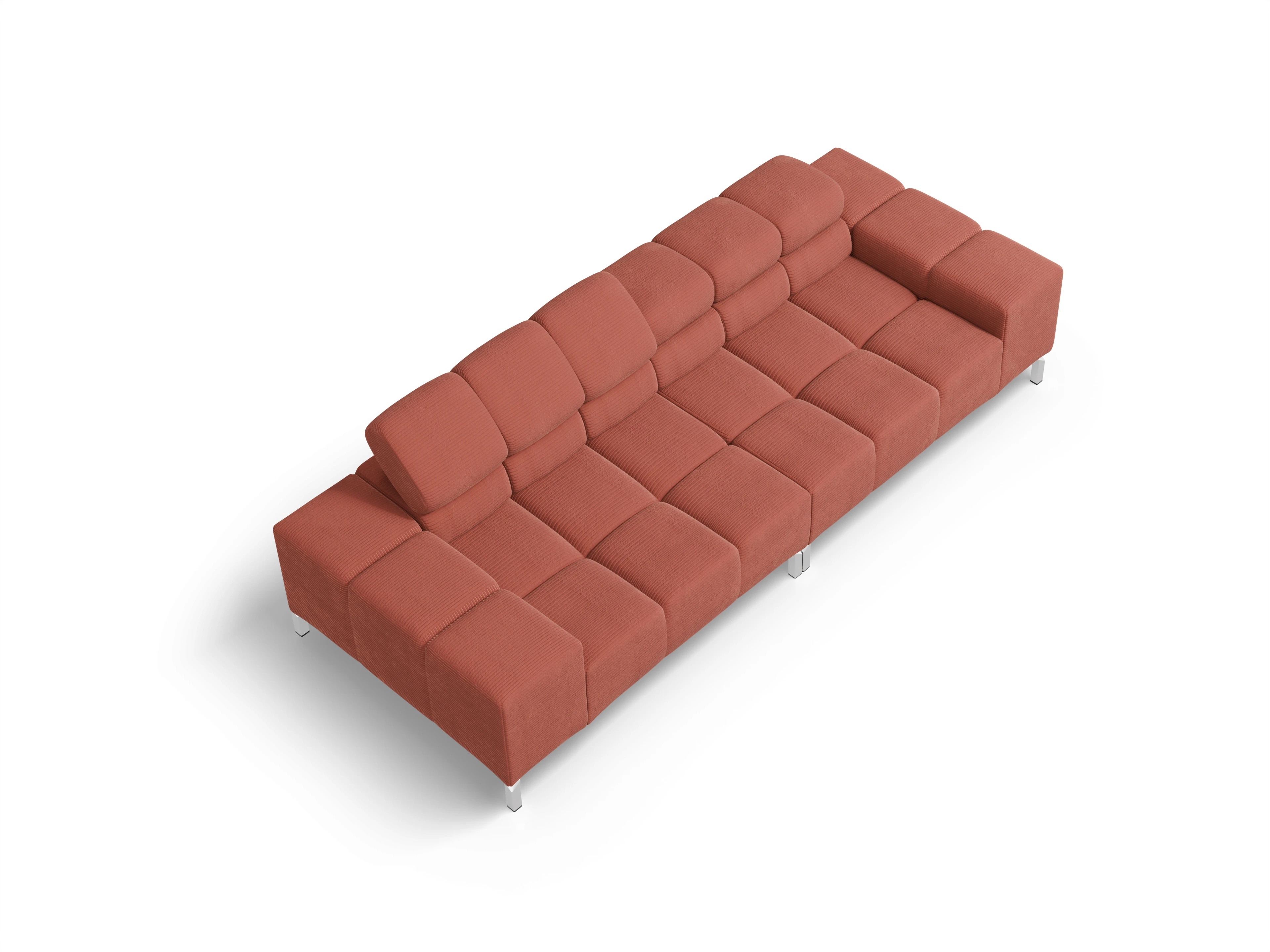 Wilo 3-Sitzer Sofa Ansicht des Produktes Wilo 3-Sitzer Sofa in Stoff Orange
