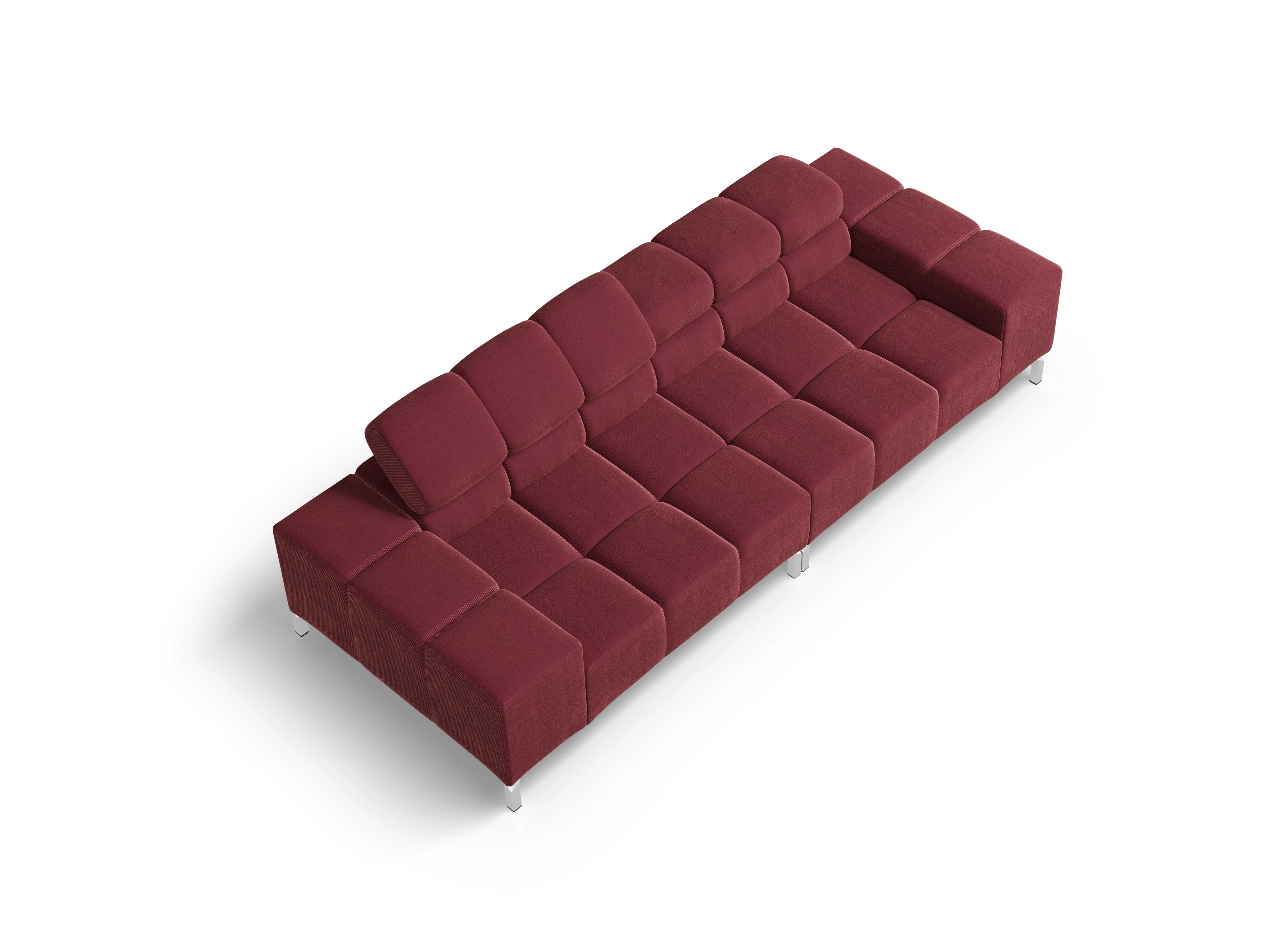 Wilo 3-Sitzer Sofa Ansicht des Produktes Wilo 3-Sitzer Sofa in Stoff Rot