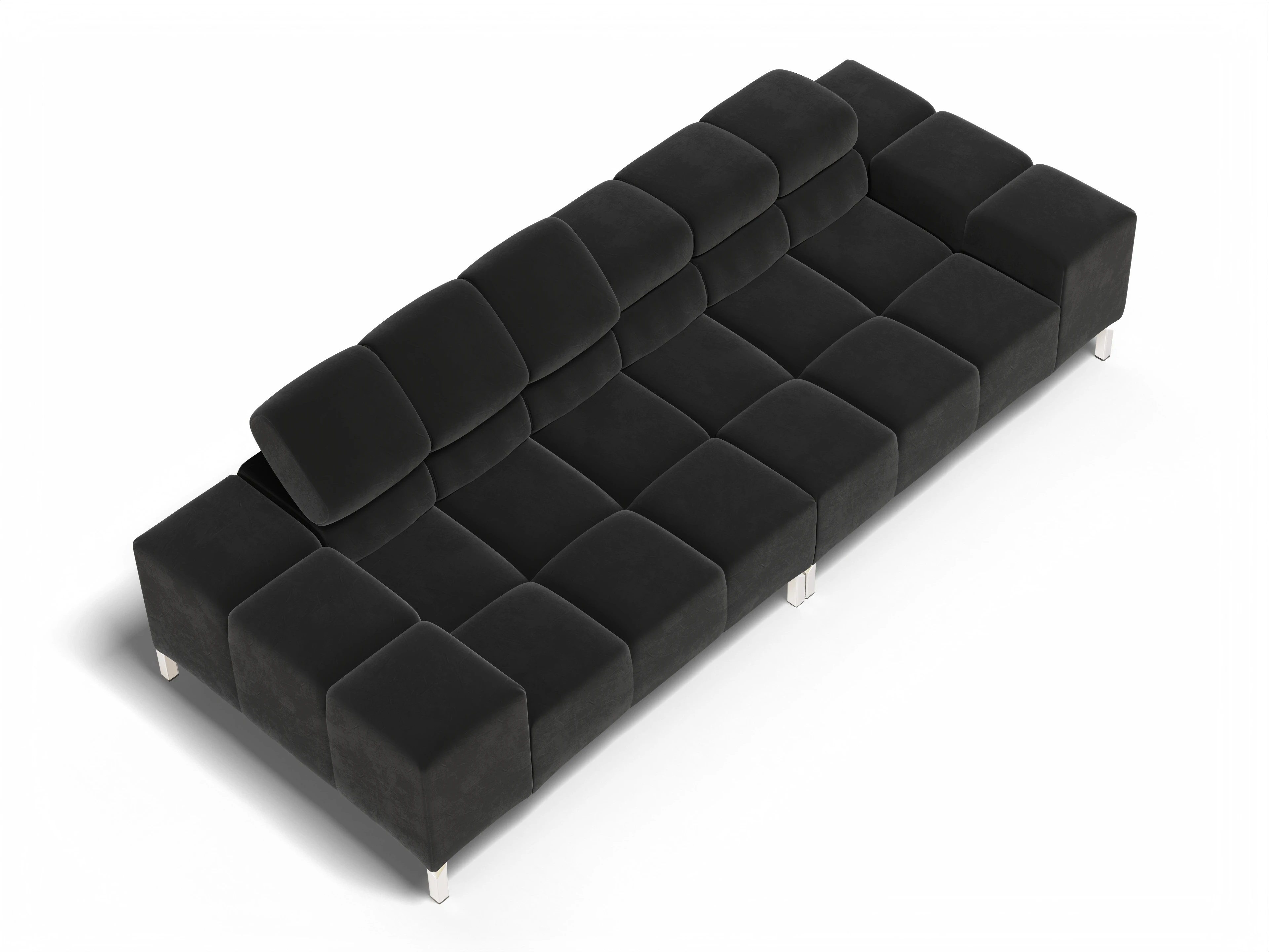Ansicht des Produktes Wilo 3-Sitzer Sofa in Stoff Schwarz