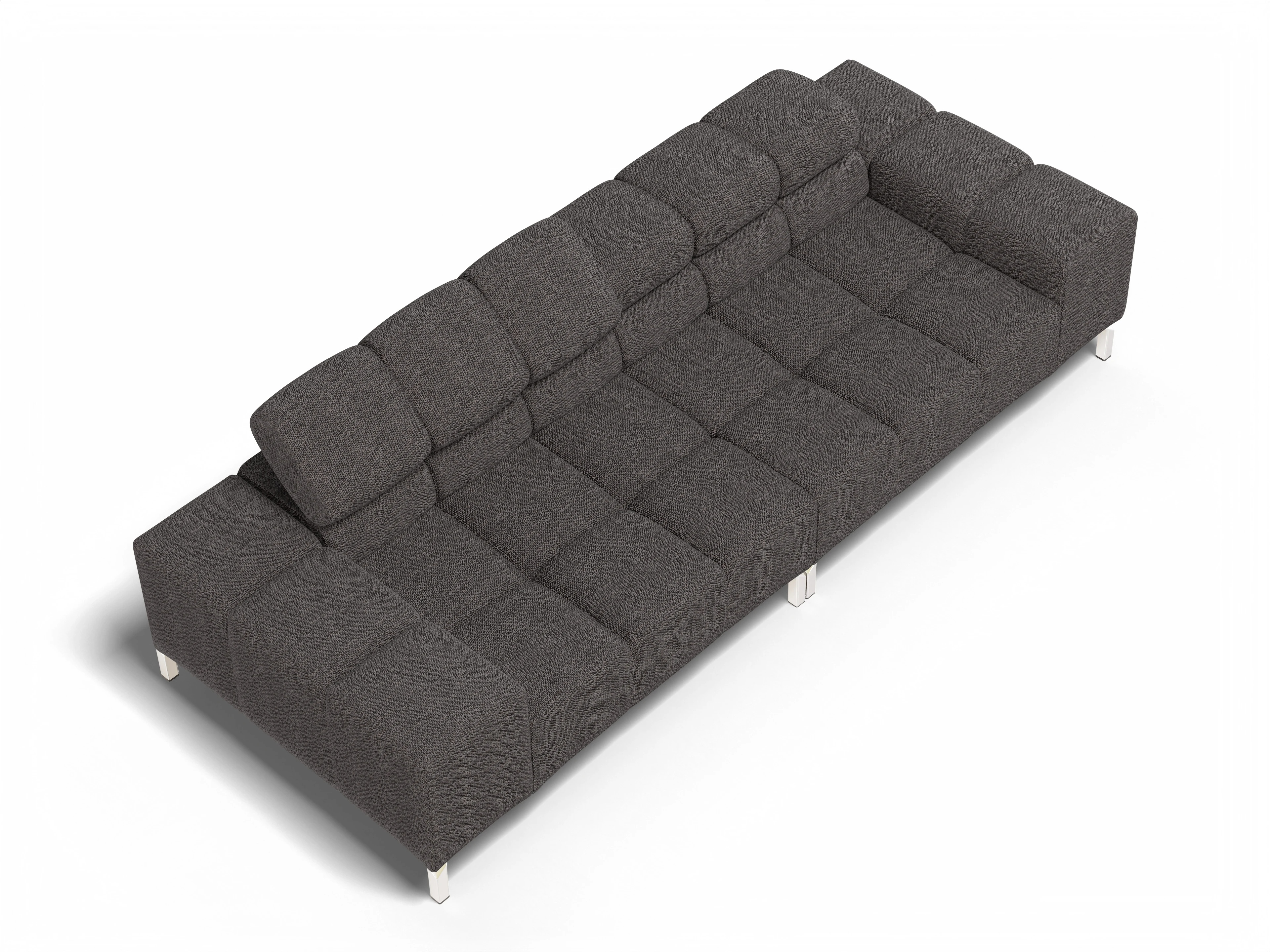 Ansicht des Produktes Wilo 3-Sitzer Sofa in Stoff Schwarz