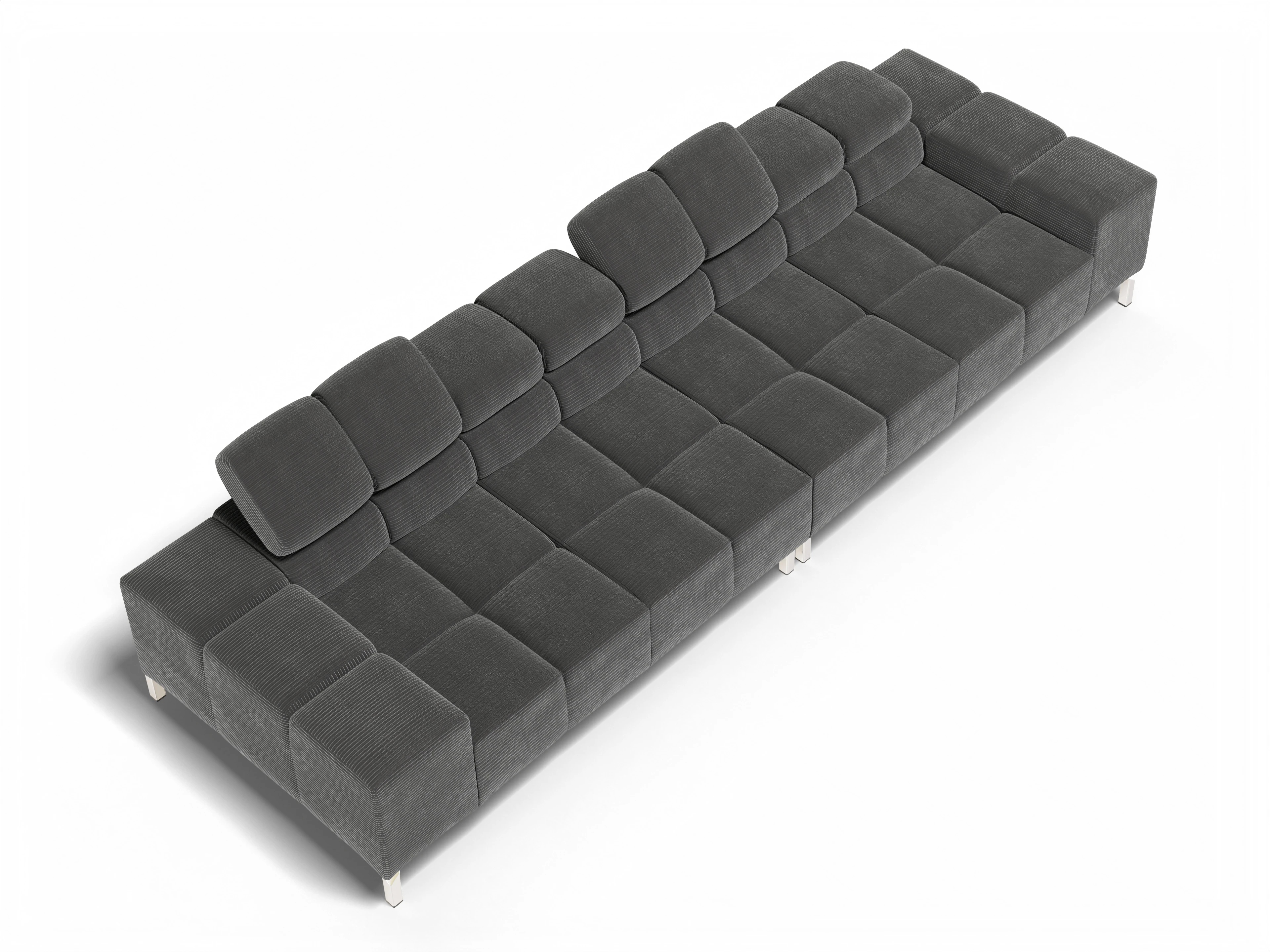 Ansicht des Produktes Wilo 4-Sitzer Sofa in Stoff Grau