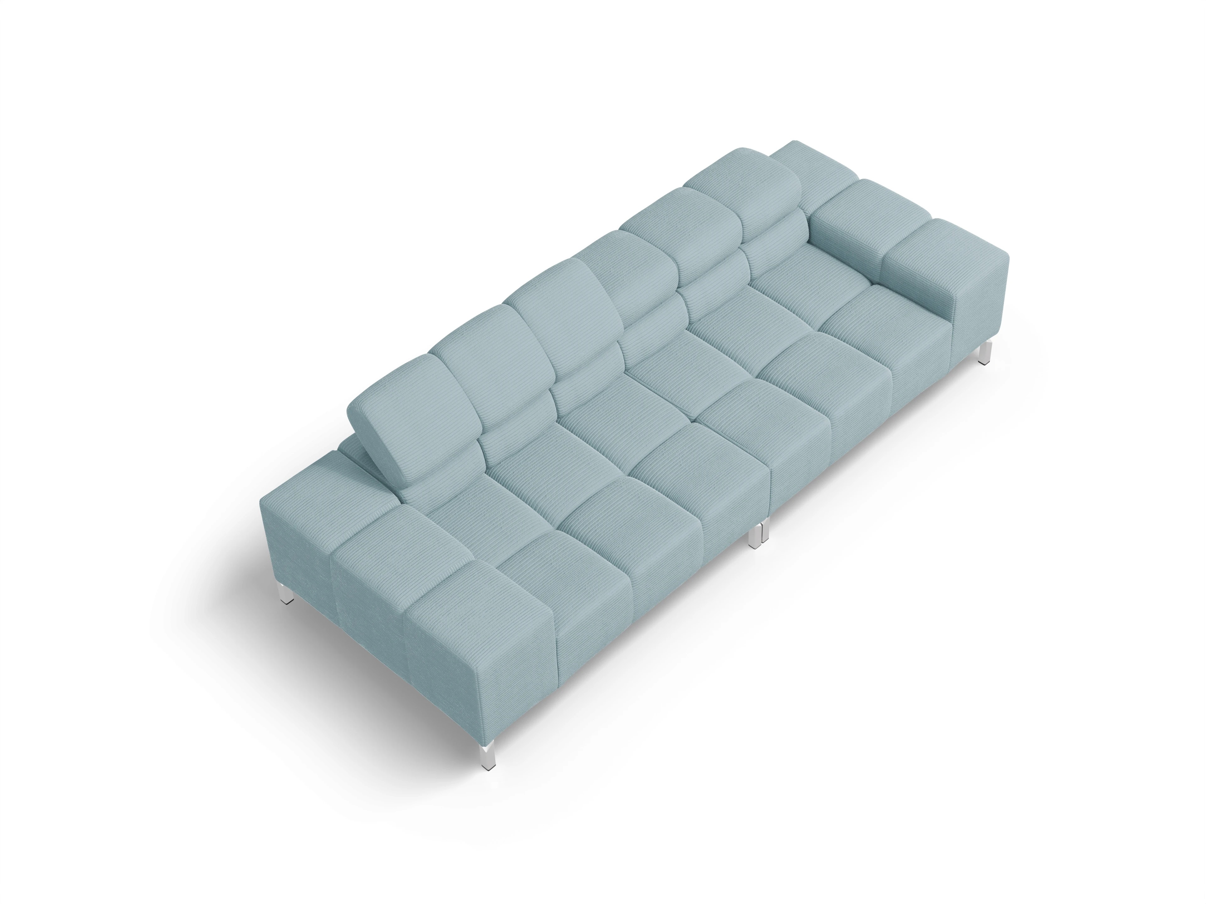 Ansicht des Produktes Wilo 3-Sitzer Sofa in Stoff Blau