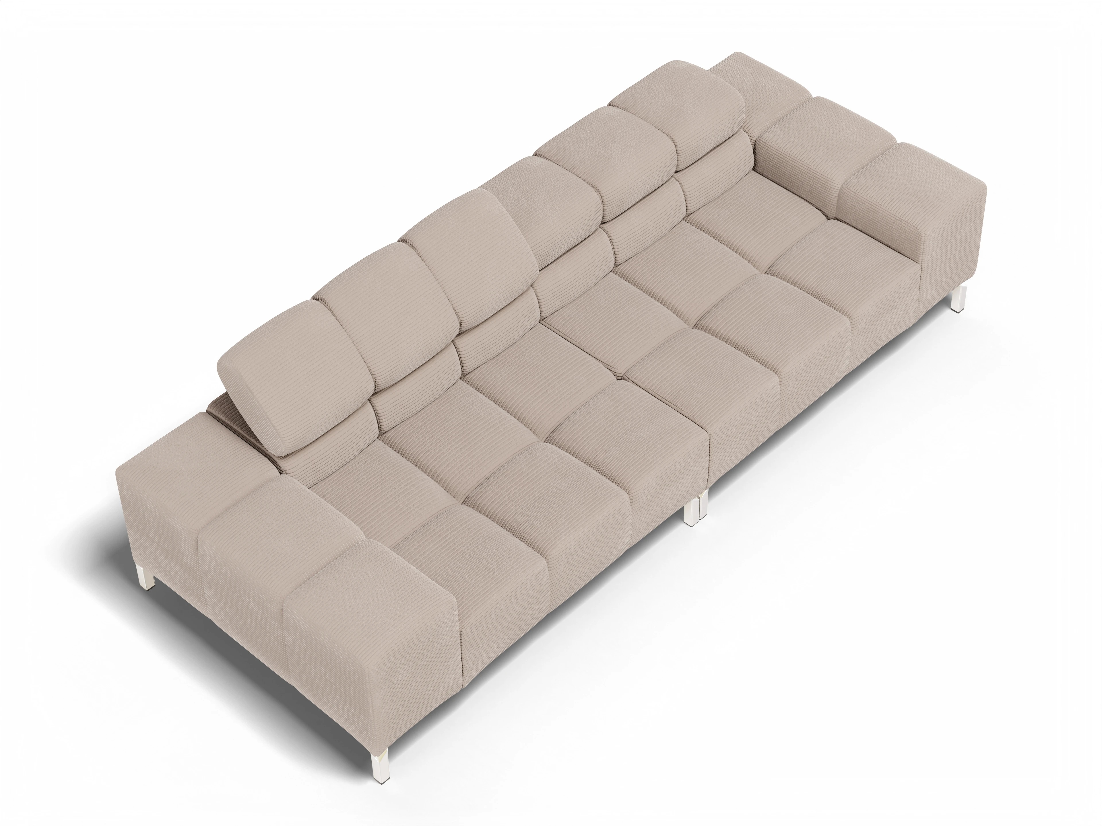 Wilo 3-Sitzer Sofa Ansicht des Produktes Wilo 3-Sitzer Sofa in Stoff Braun