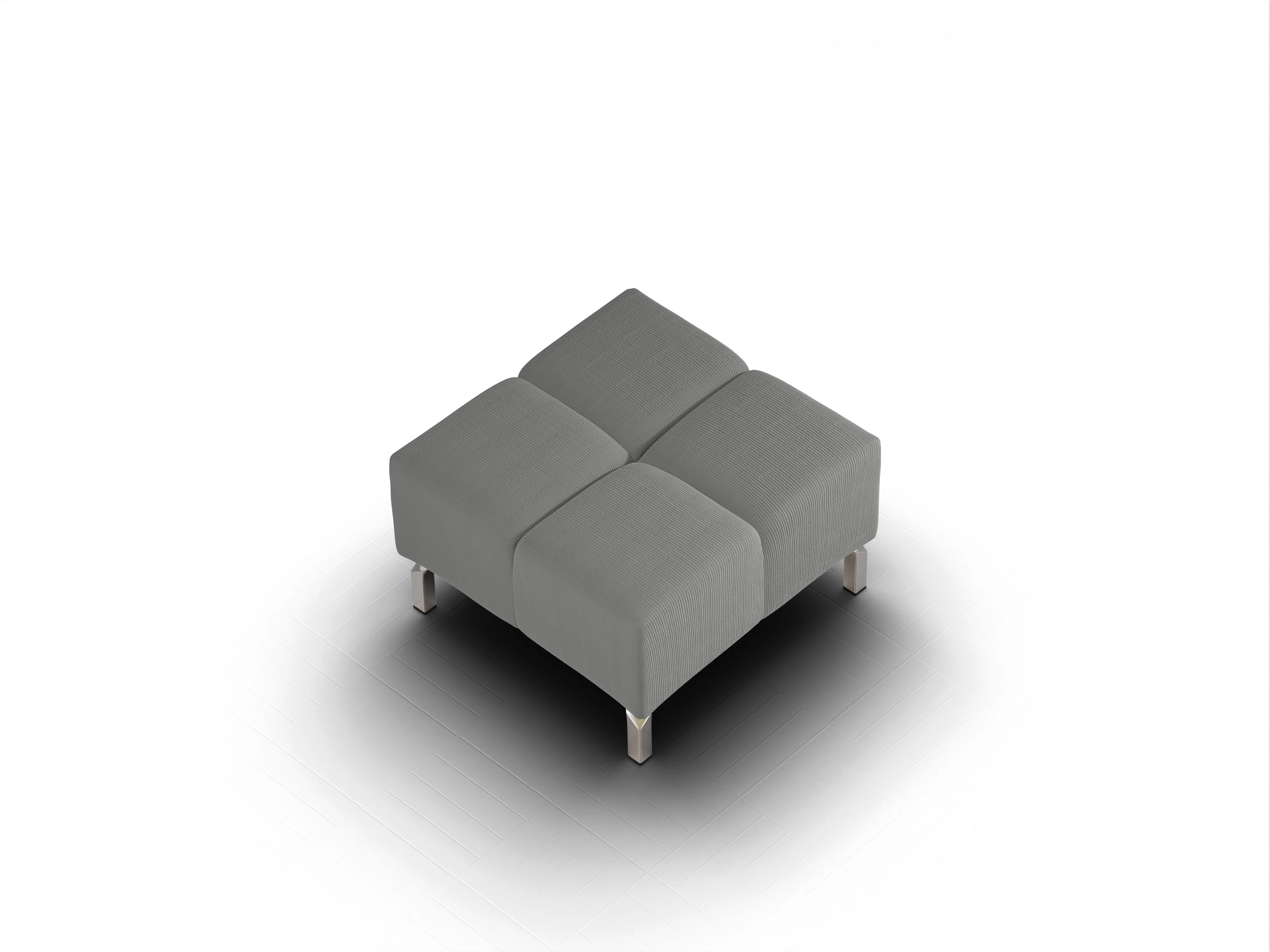 Wilo Hocker medium Ansicht des Produktes Wilo Hocker in Stoff Grau