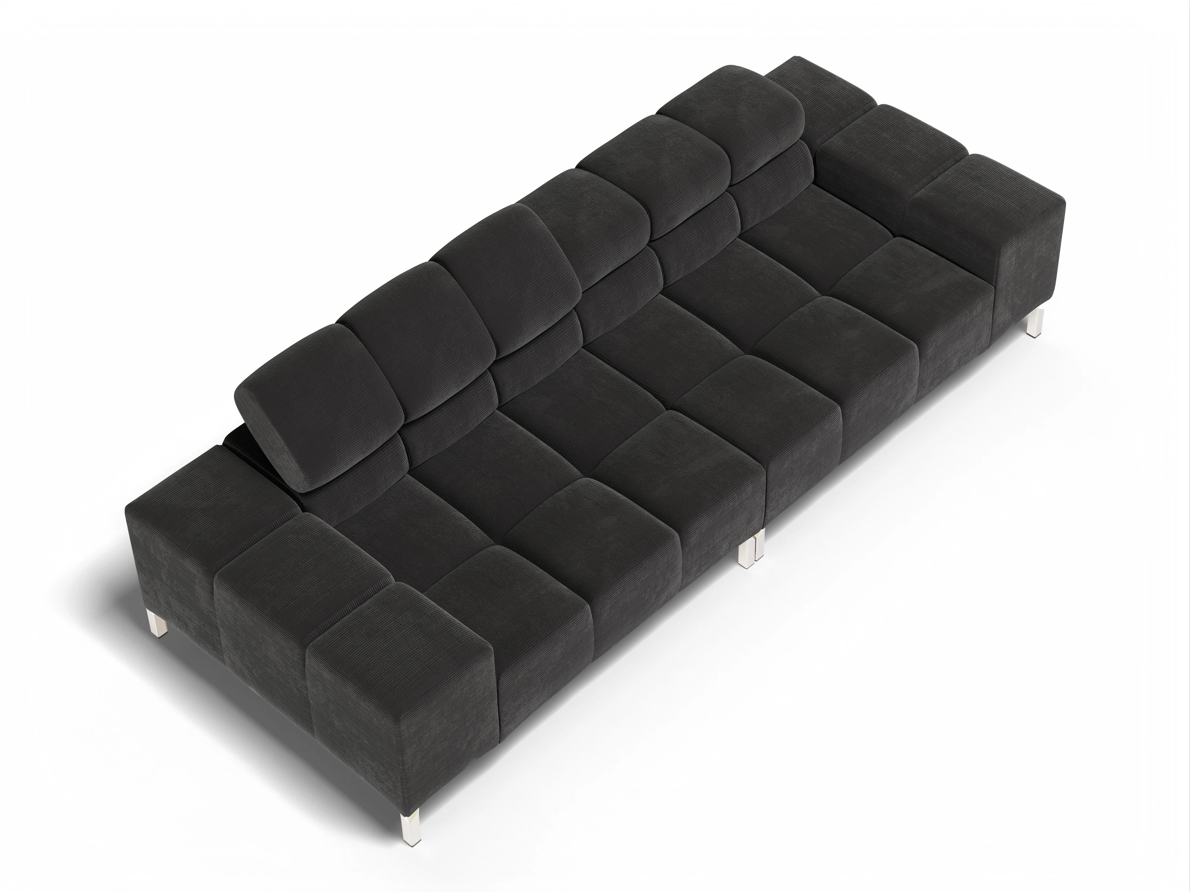 Ansicht des Produktes Wilo 3-Sitzer Sofa in Stoff Grau