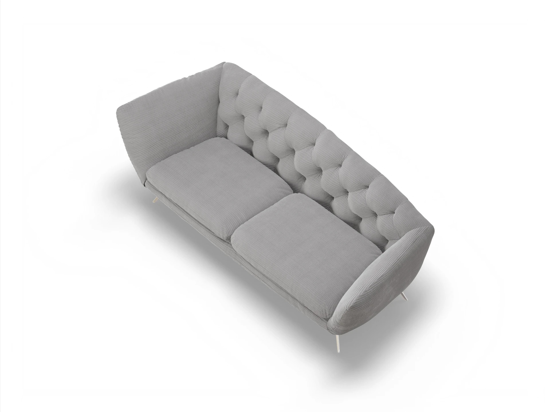 Ansicht des Produktes Seca Ottomane ohne Bettkasten in Stoff Grau