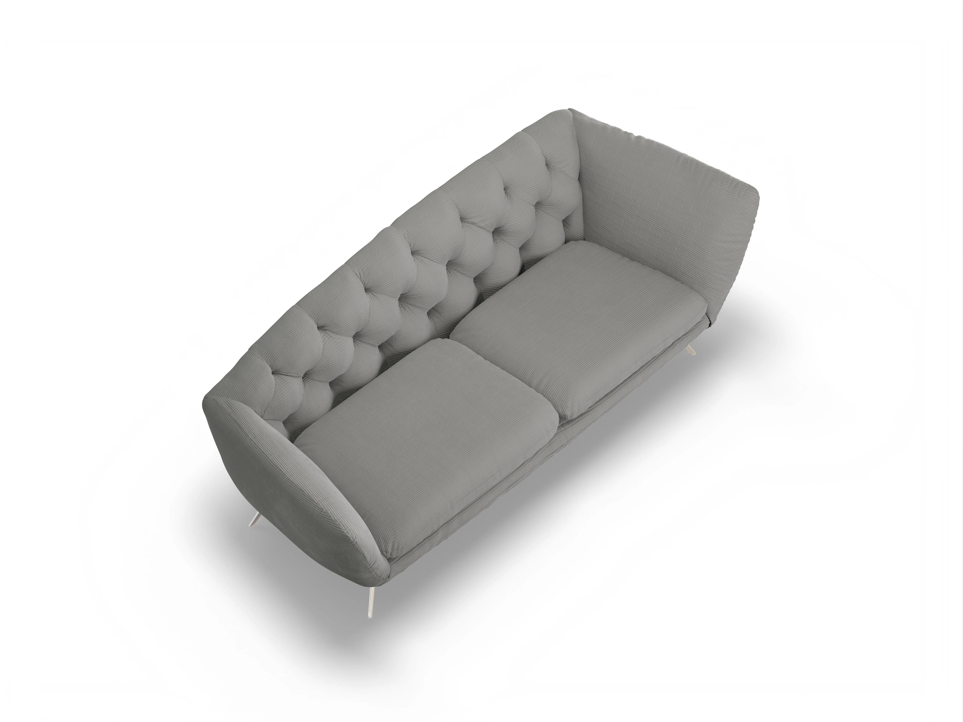 Ansicht des Produktes Seca Ottomane ohne Bettkasten in Stoff Grau