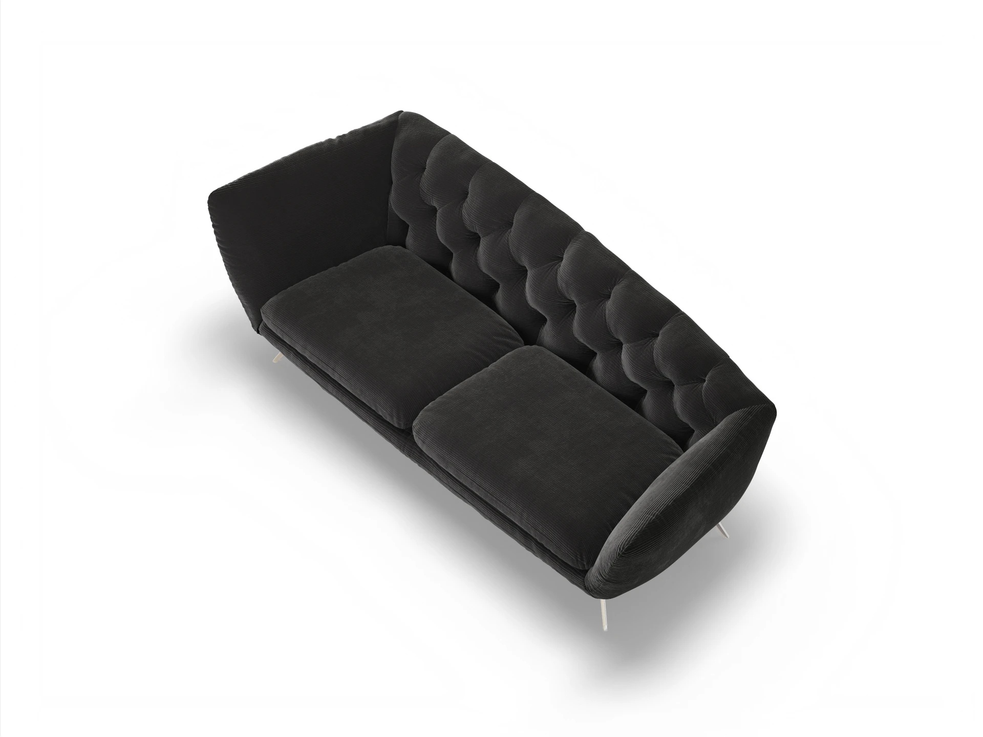 Ansicht des Produktes Seca Ottomane ohne Bettkasten in Stoff Grau