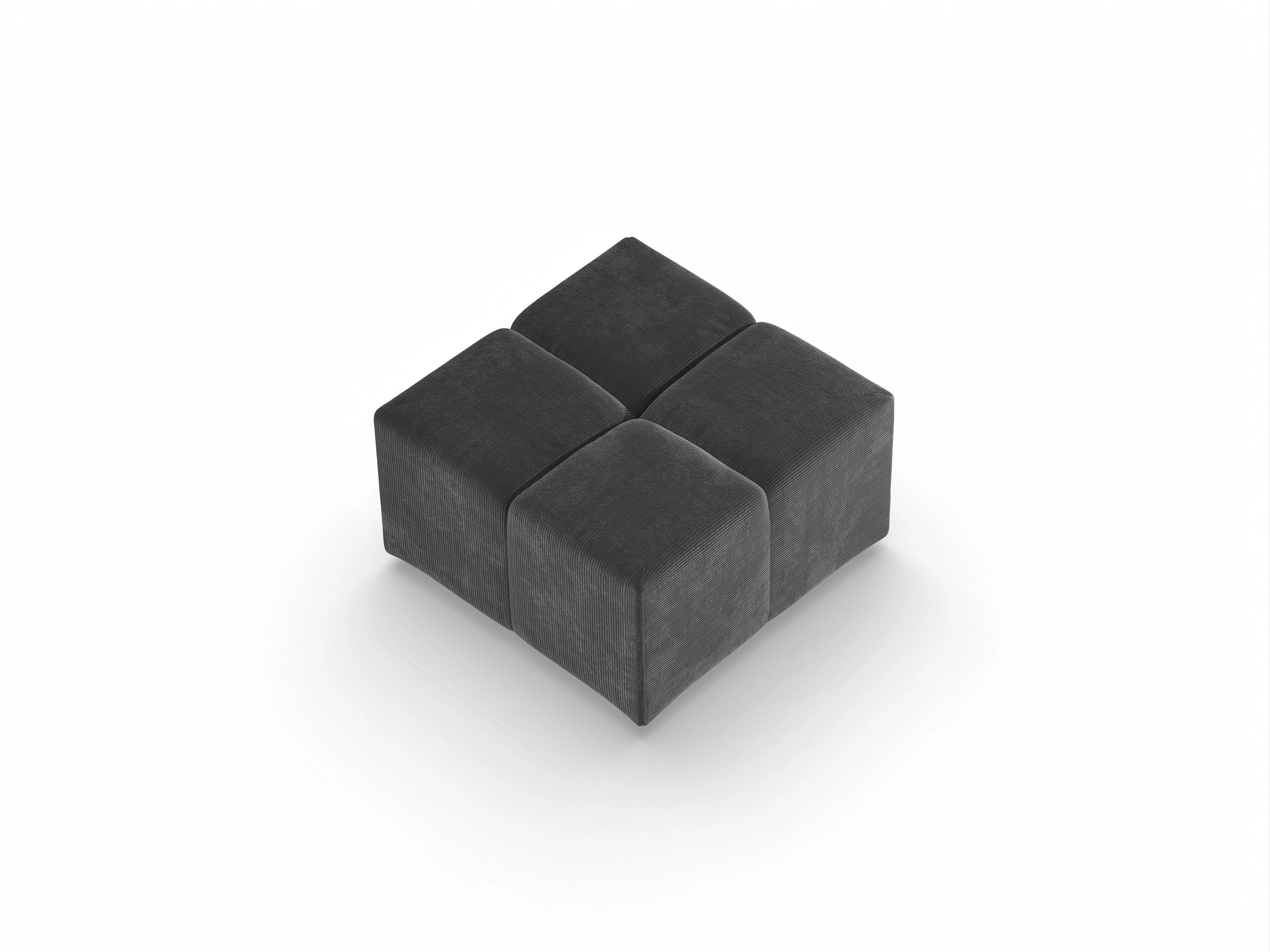 Ansicht des Produktes Camara 2.0 Hocker in Stoff Grau